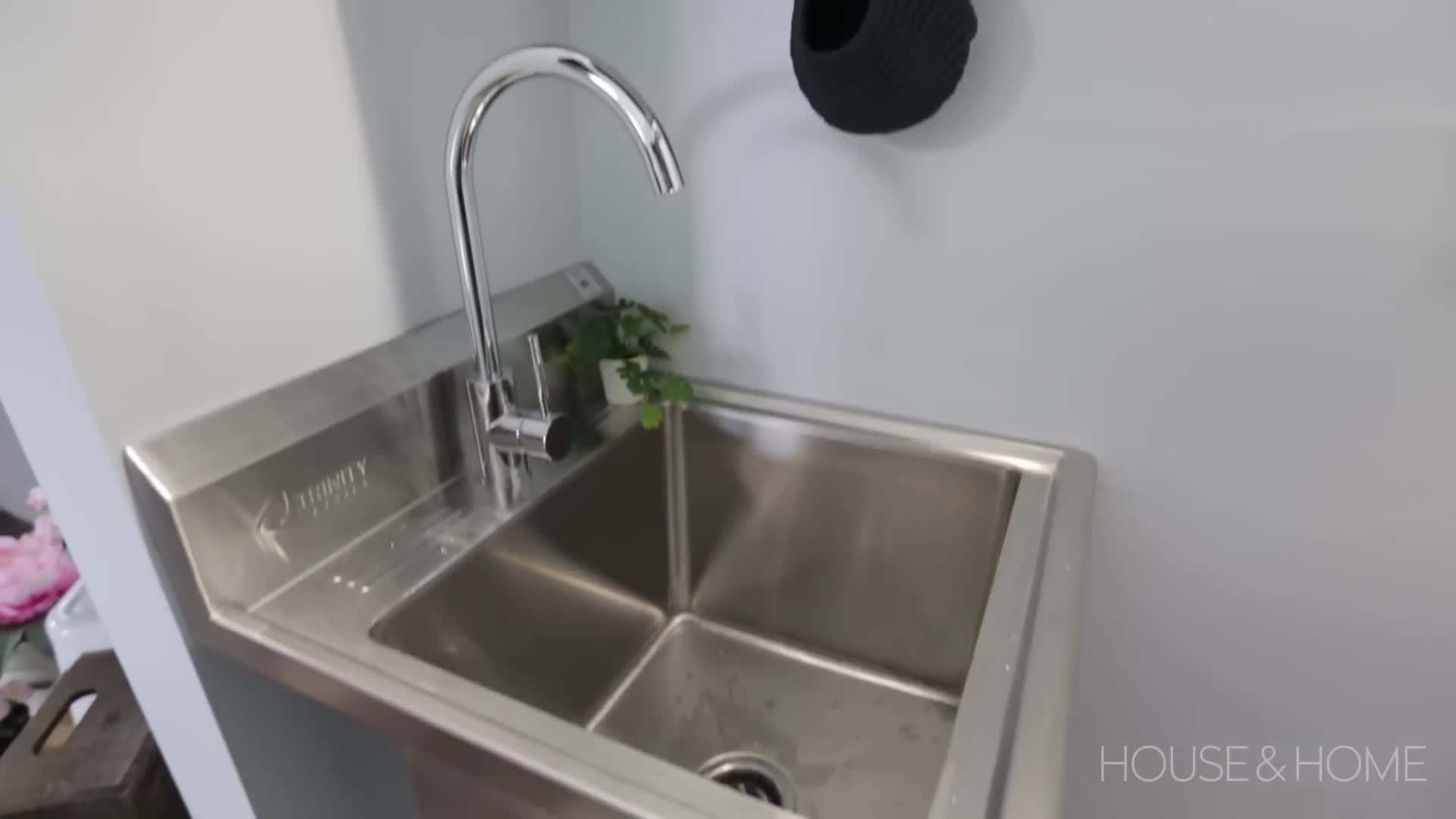 Light-colored walls and LED lights