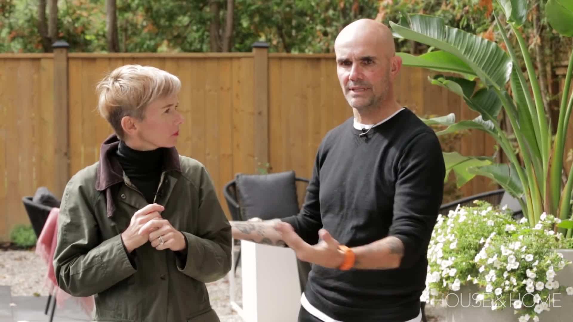 Before and after comparison of the city backyard transformation