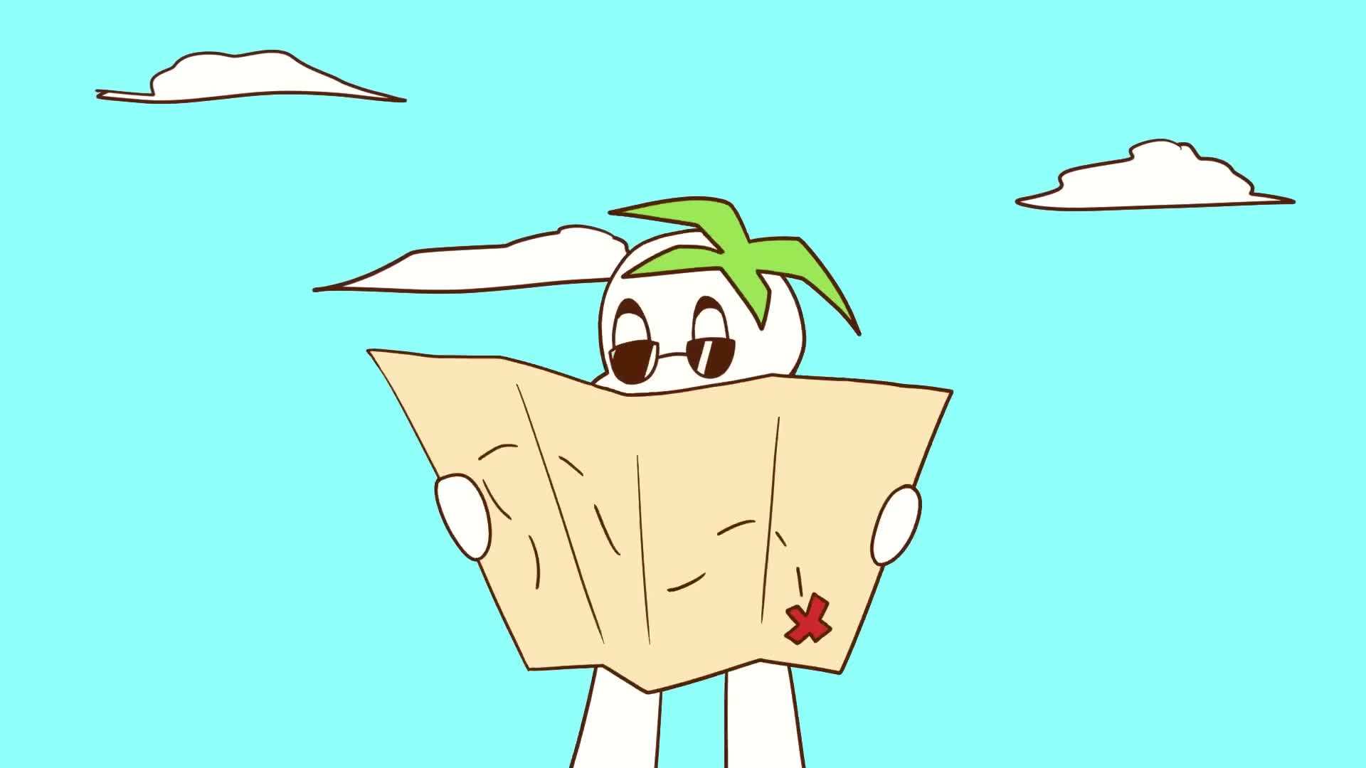 Person taking Enneagram test online