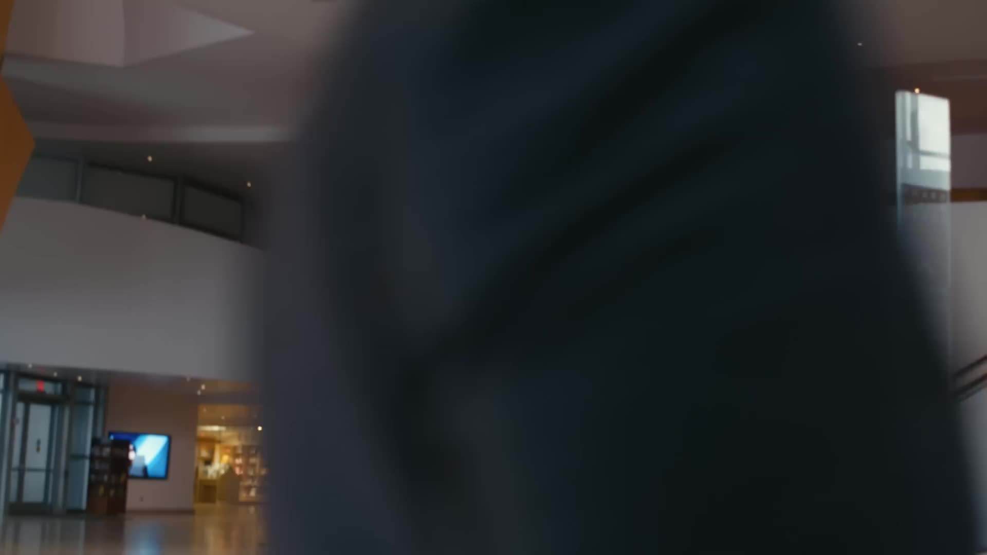 The interior of the concert hall with reflective surfaces and panels