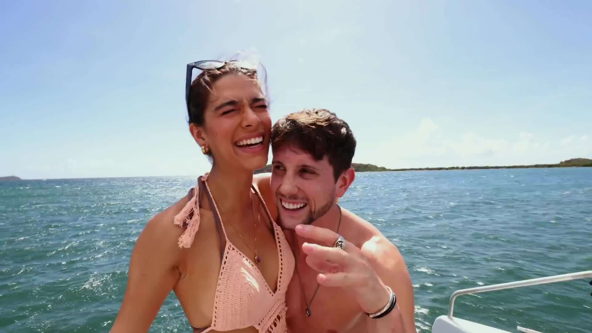 Luxurious ocean view from the cruise ship