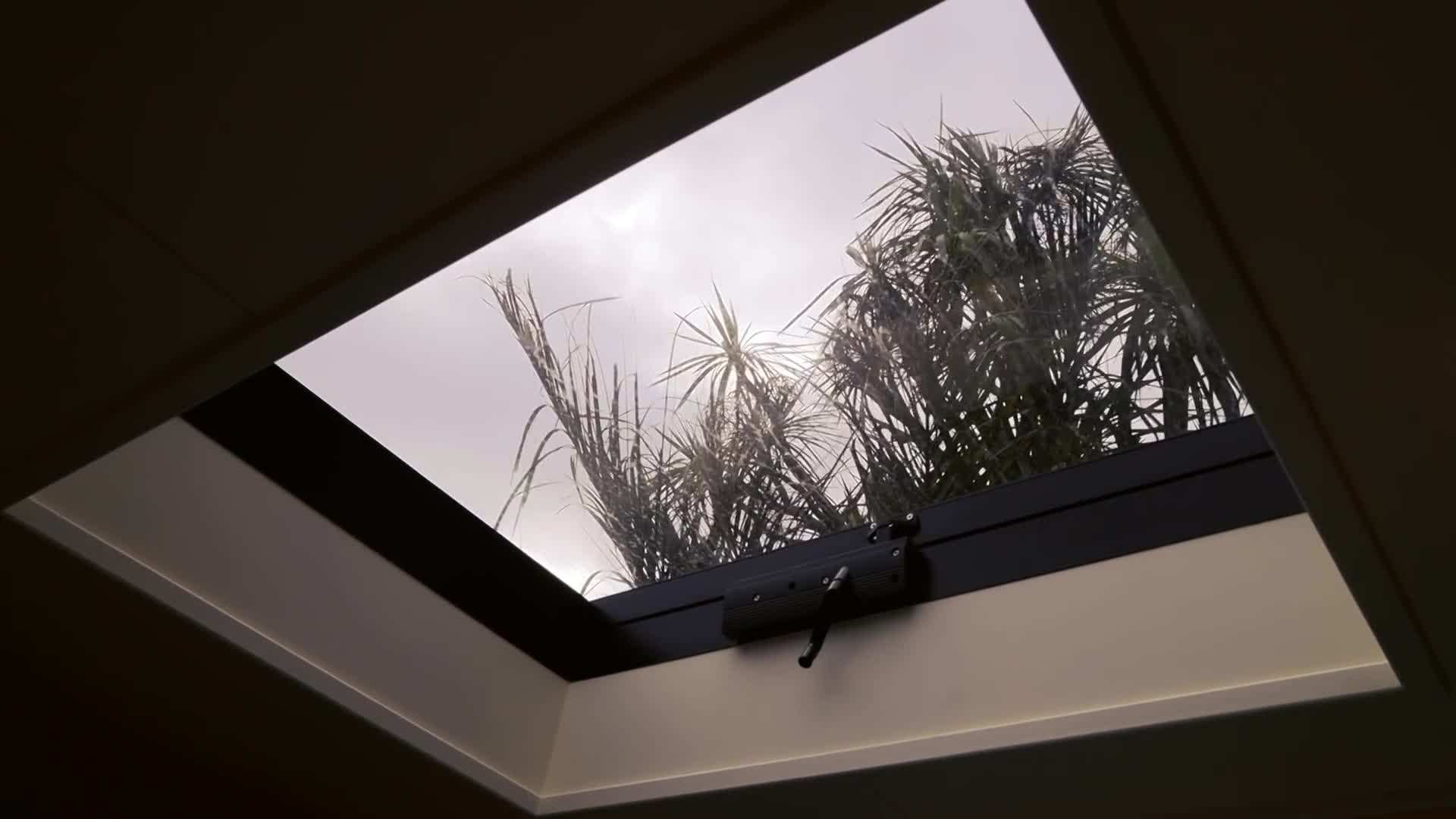 Aerial view of a tiny house community