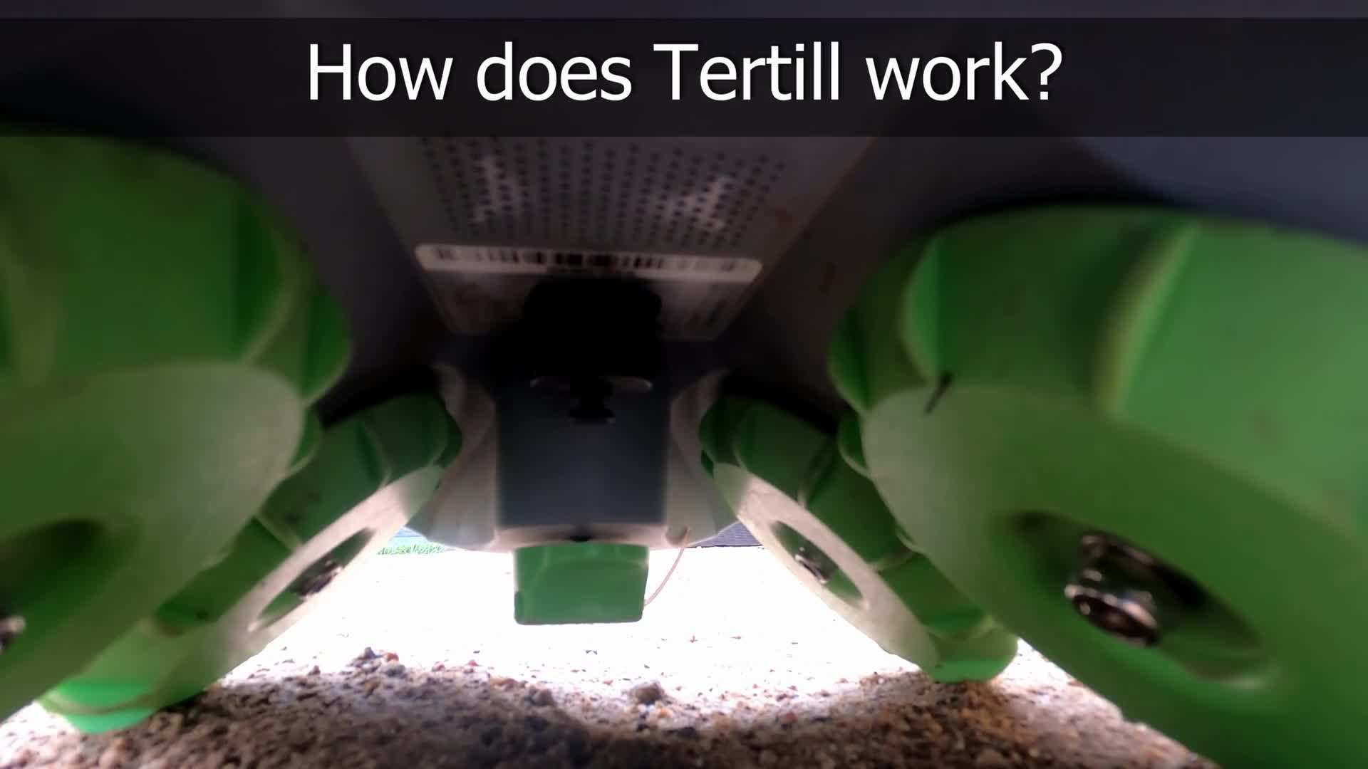 Tertill tilling the soil