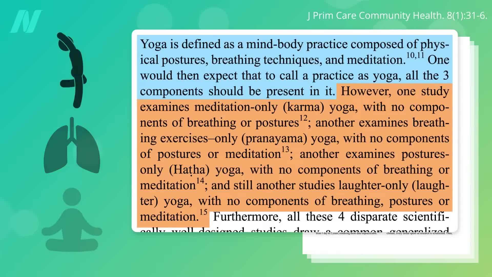 Scientific studies have shown the benefits of yoga for mental health