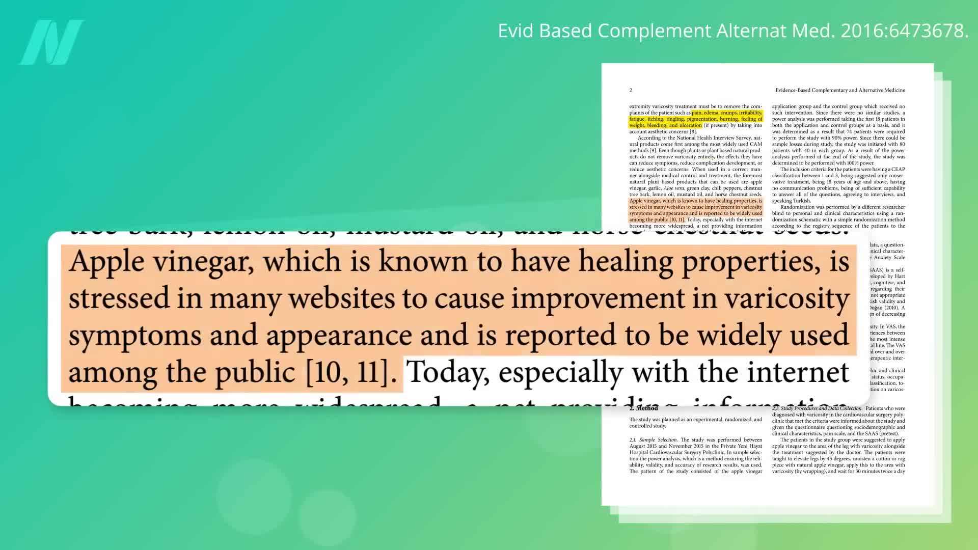 Visual representation of applying apple cider vinegar topically