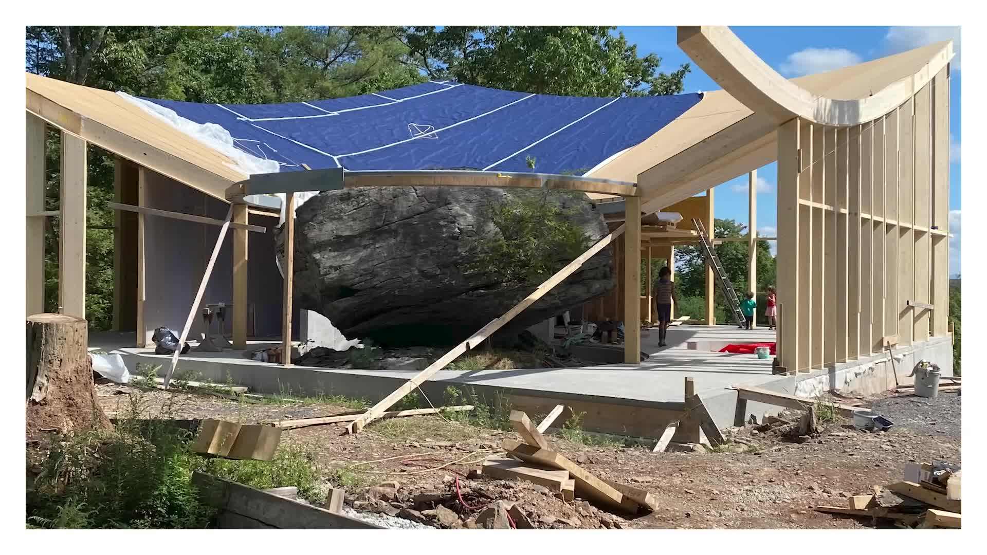 Interior of the Rock'n'House with large windows