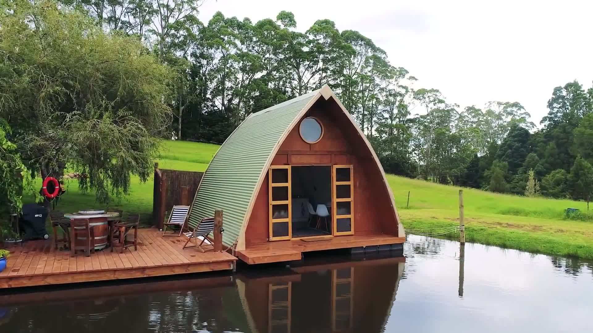 Interior view of the compact and sustainable living space