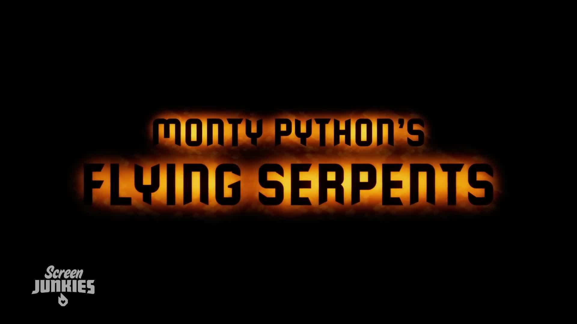 A scene showcasing the outlandish snake attacks on the terrified passengers