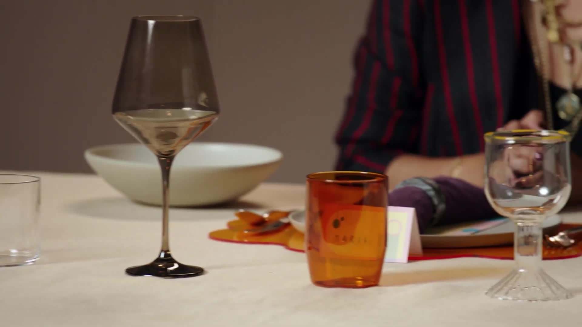 Colorful Centerpiece with Mini Christmas Figurines