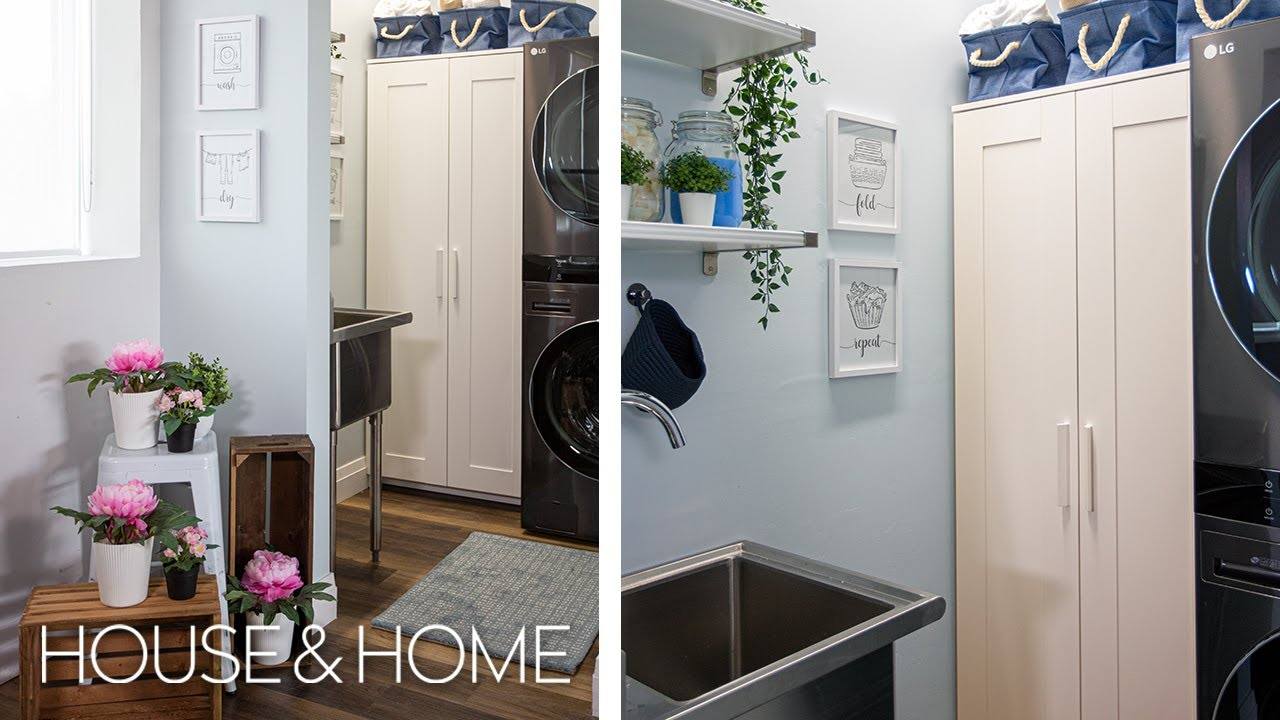 Transforming a Tiny Laundry Room into a Functional Space