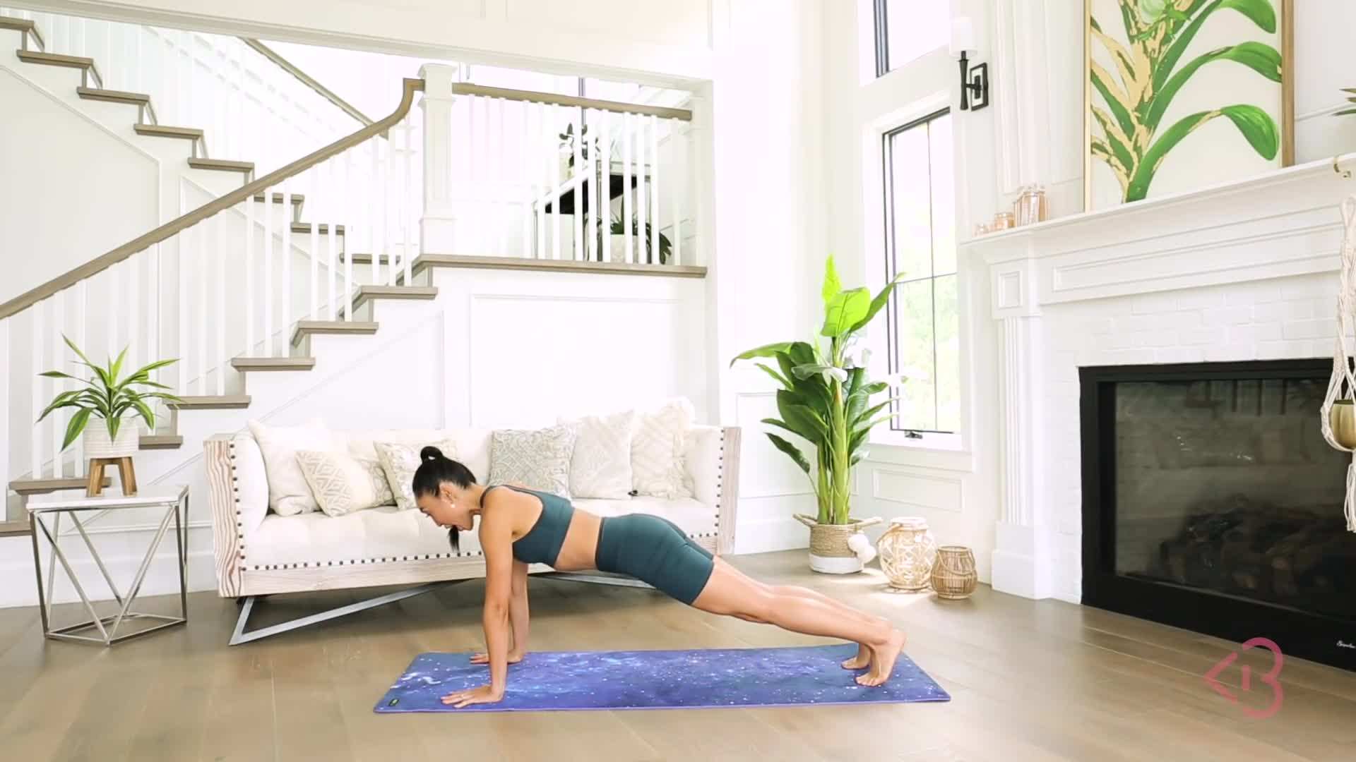 Performing squats as part of the warm-up routine