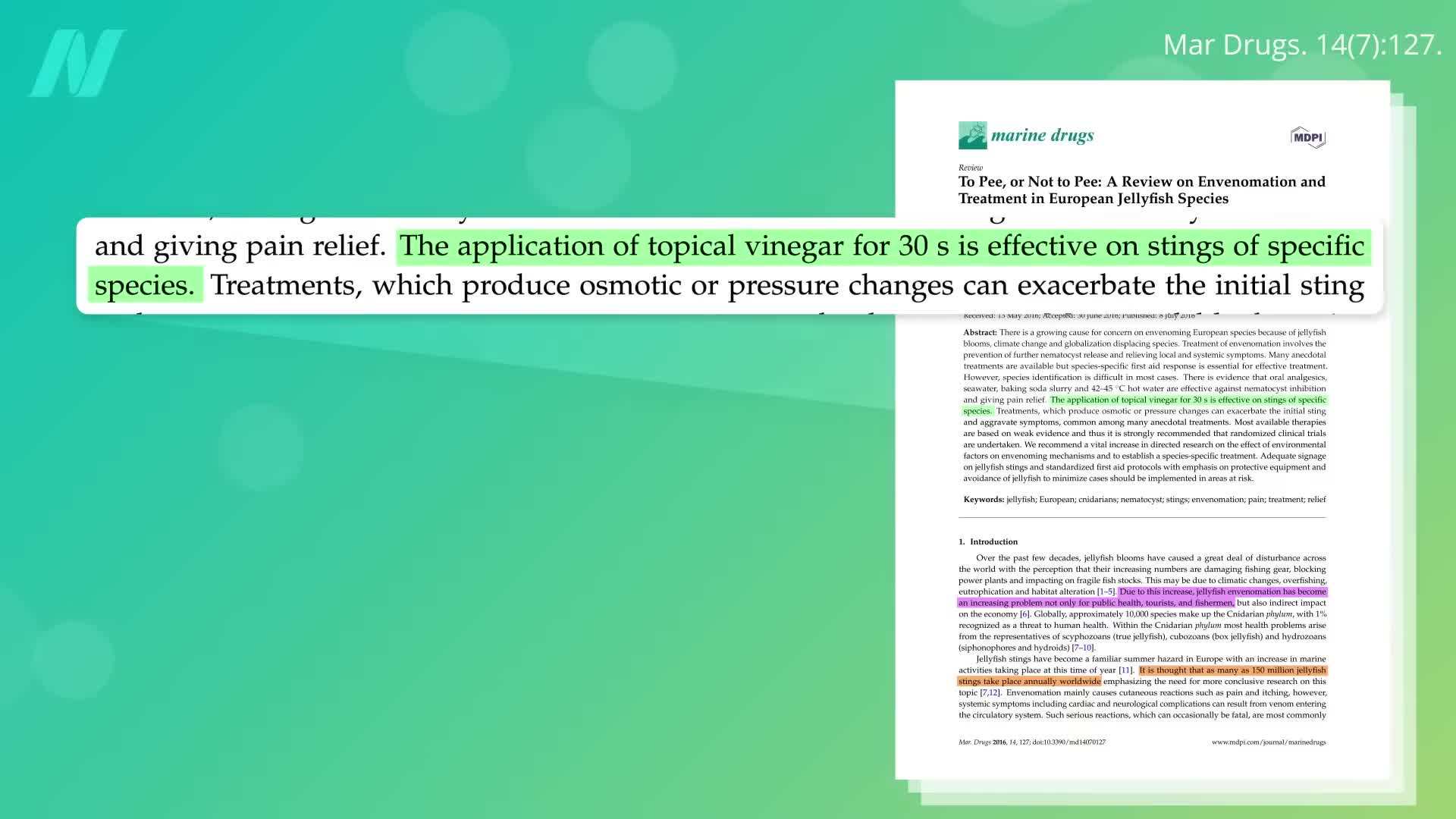 Illustration of diluting apple cider vinegar