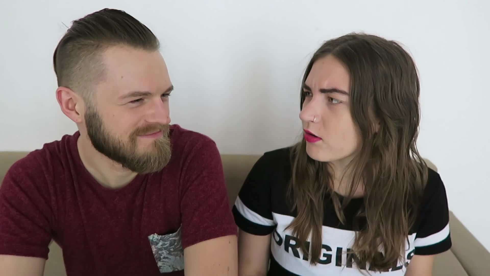 Giant cake falling onto someone's head