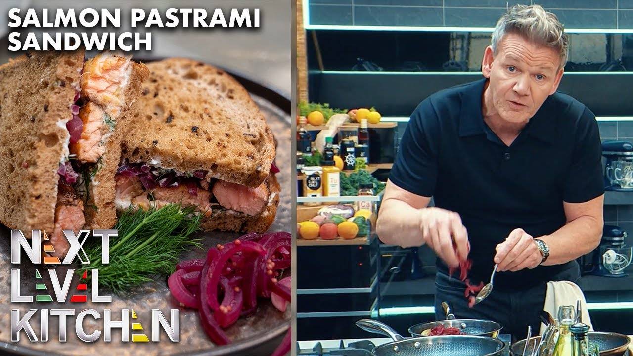 Gordon Ramsay Makes a Pastrami Rubbed Salmon Sandwich: A Next Level Recipe