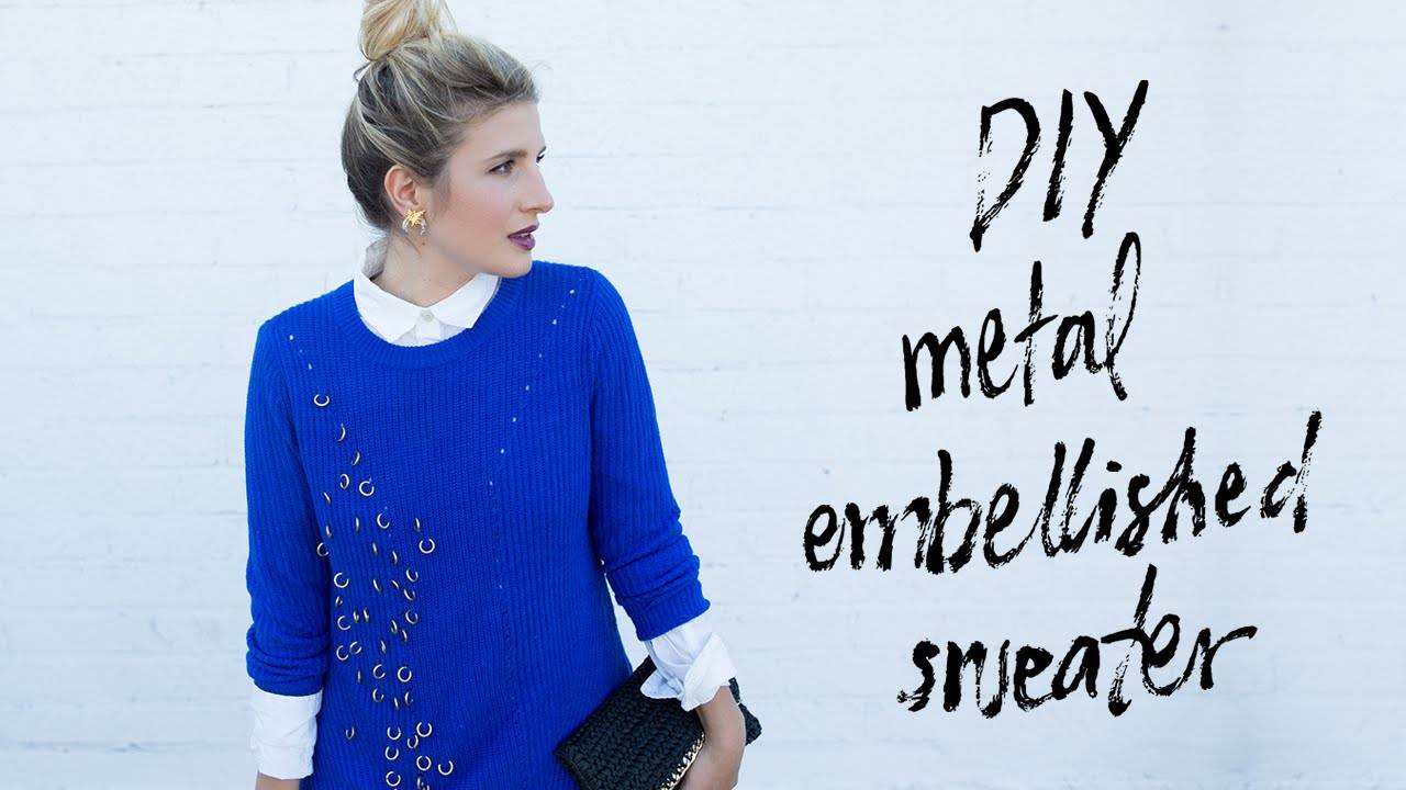 DIY Metal Embellished Sweater: A Fashionable and Easy Tutorial