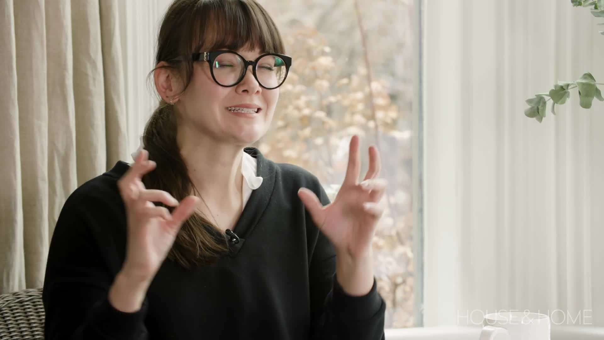 Creative feature wall made from wooden slats