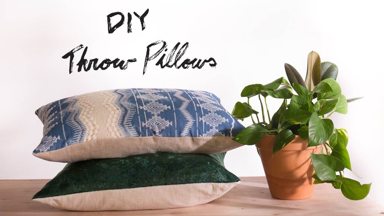 DIY Sew/No Sew Throw Pillows: Easy Home Decor Tutorial