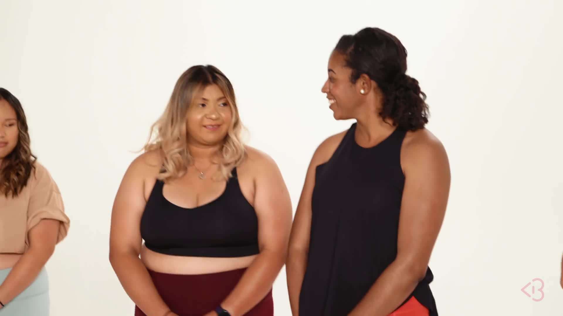 Woman looking at herself in the mirror