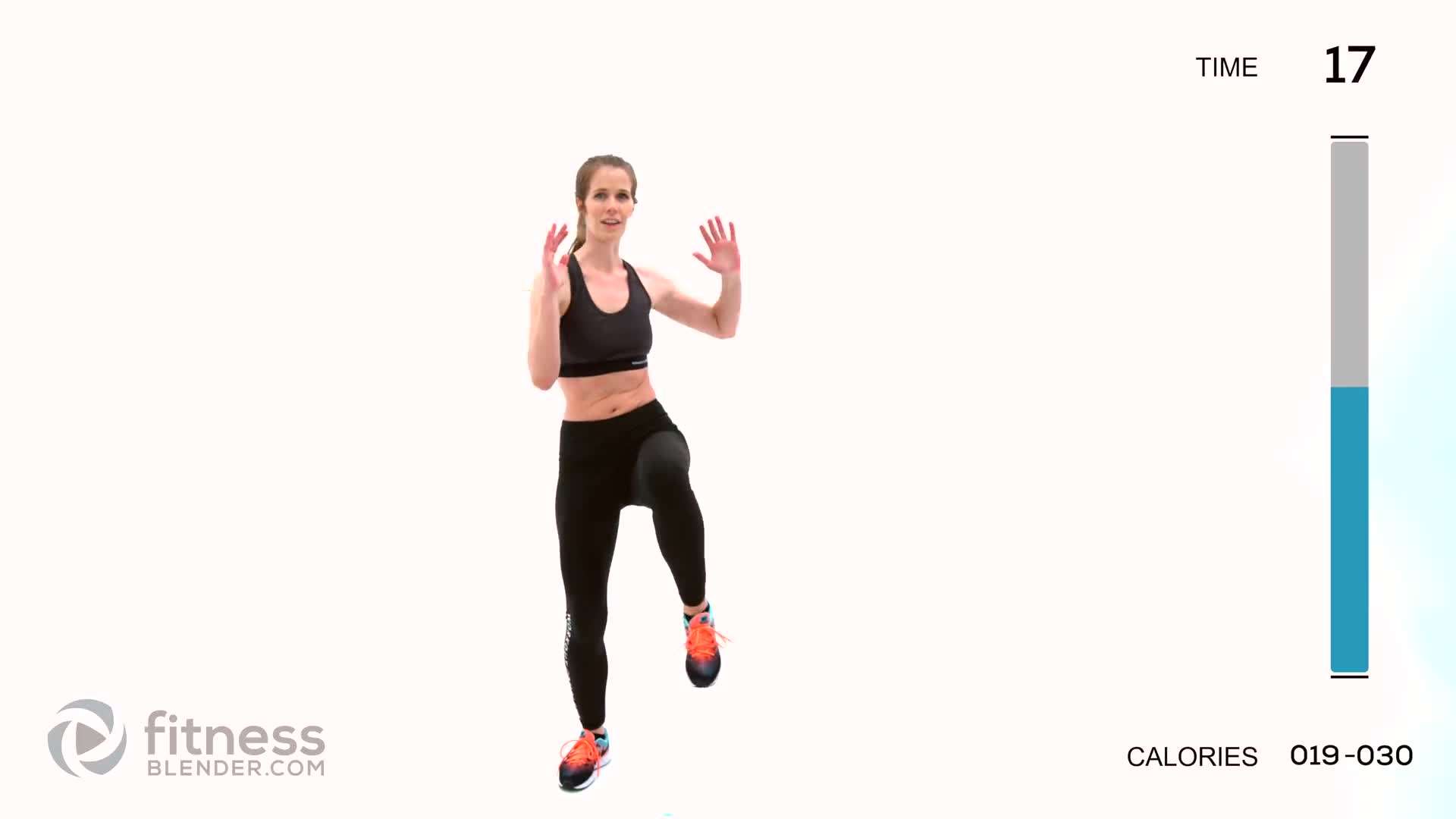 Visualization of increased heart rate during the workout