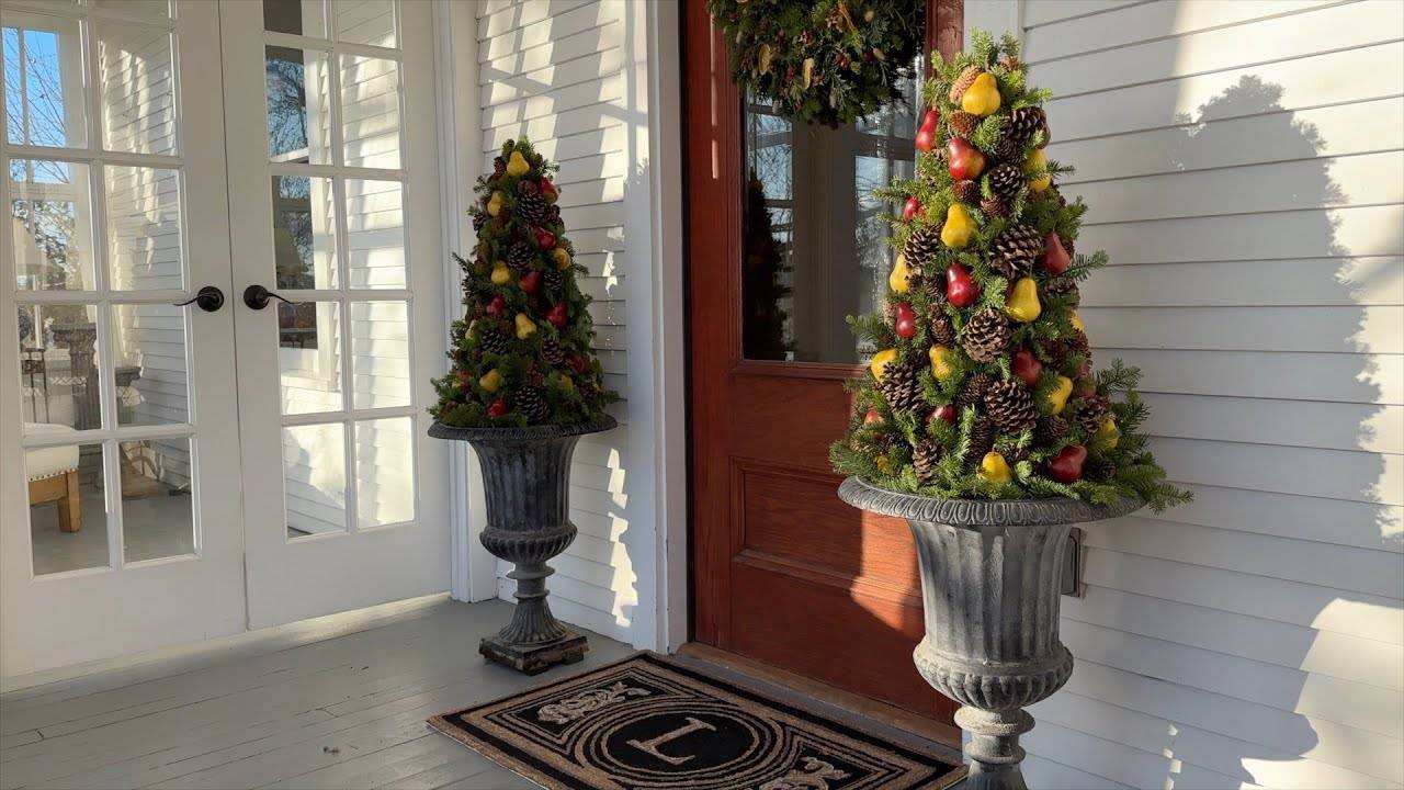 Making Huge Fruit Topiaries! 🤩🍐🎄 // Garden Answer