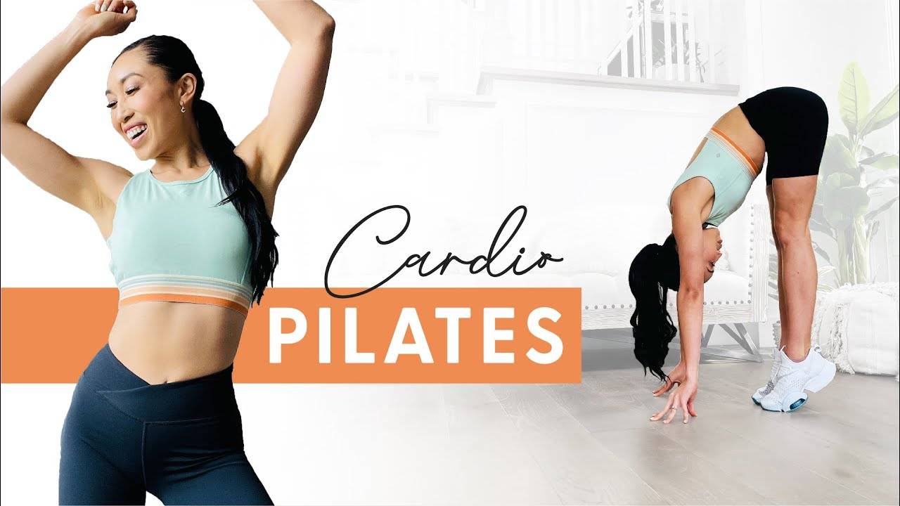 10 Minute Cardio Pilates Workout - Burn Fat + Tone Muscle, No Jumping