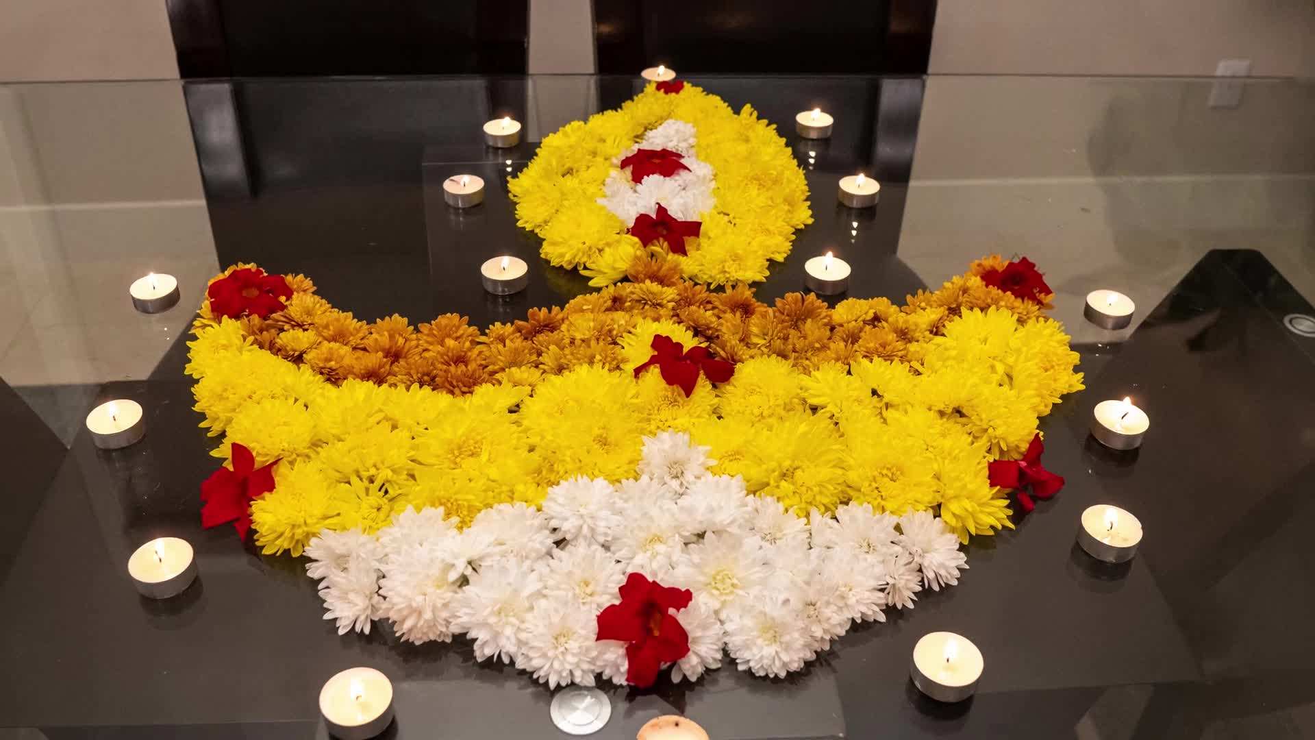 Watering Chrysanthemums