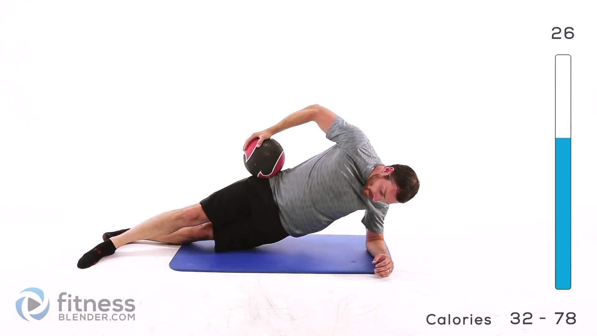 Demonstration of the correct breathing technique while performing abs exercises