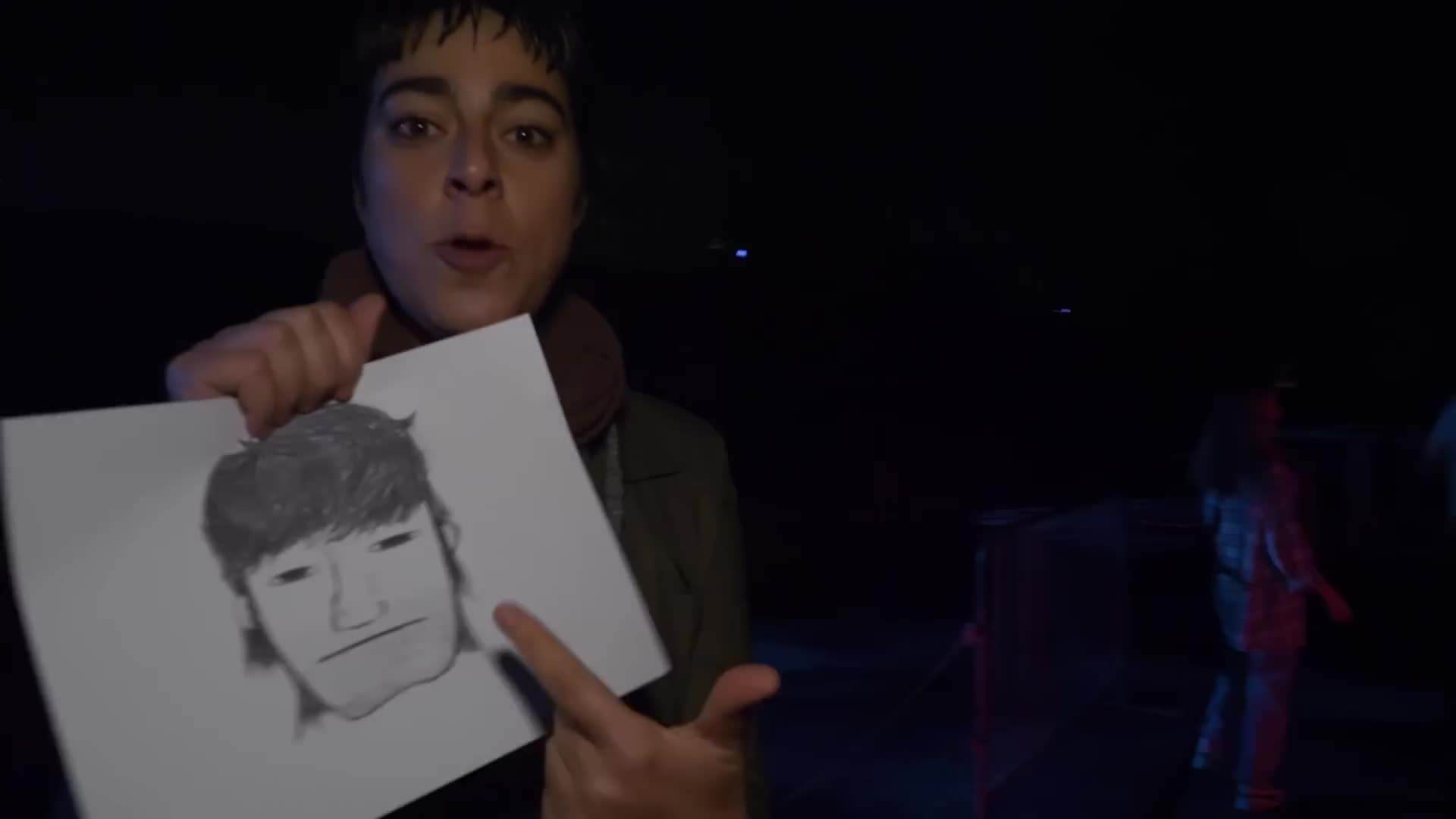 Footage from inside a haunted maze