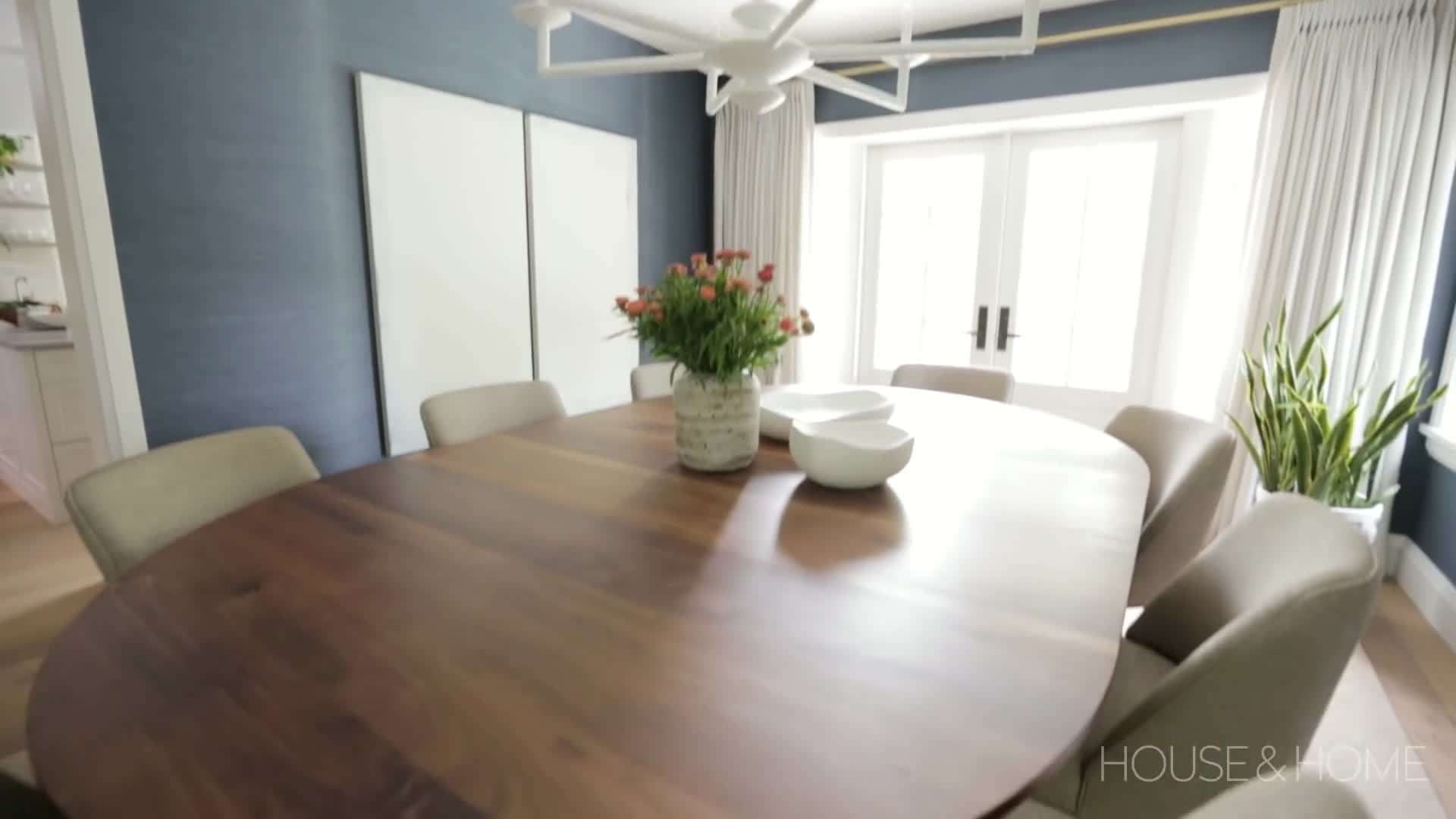 Neutral color palette with pops of vibrant hues