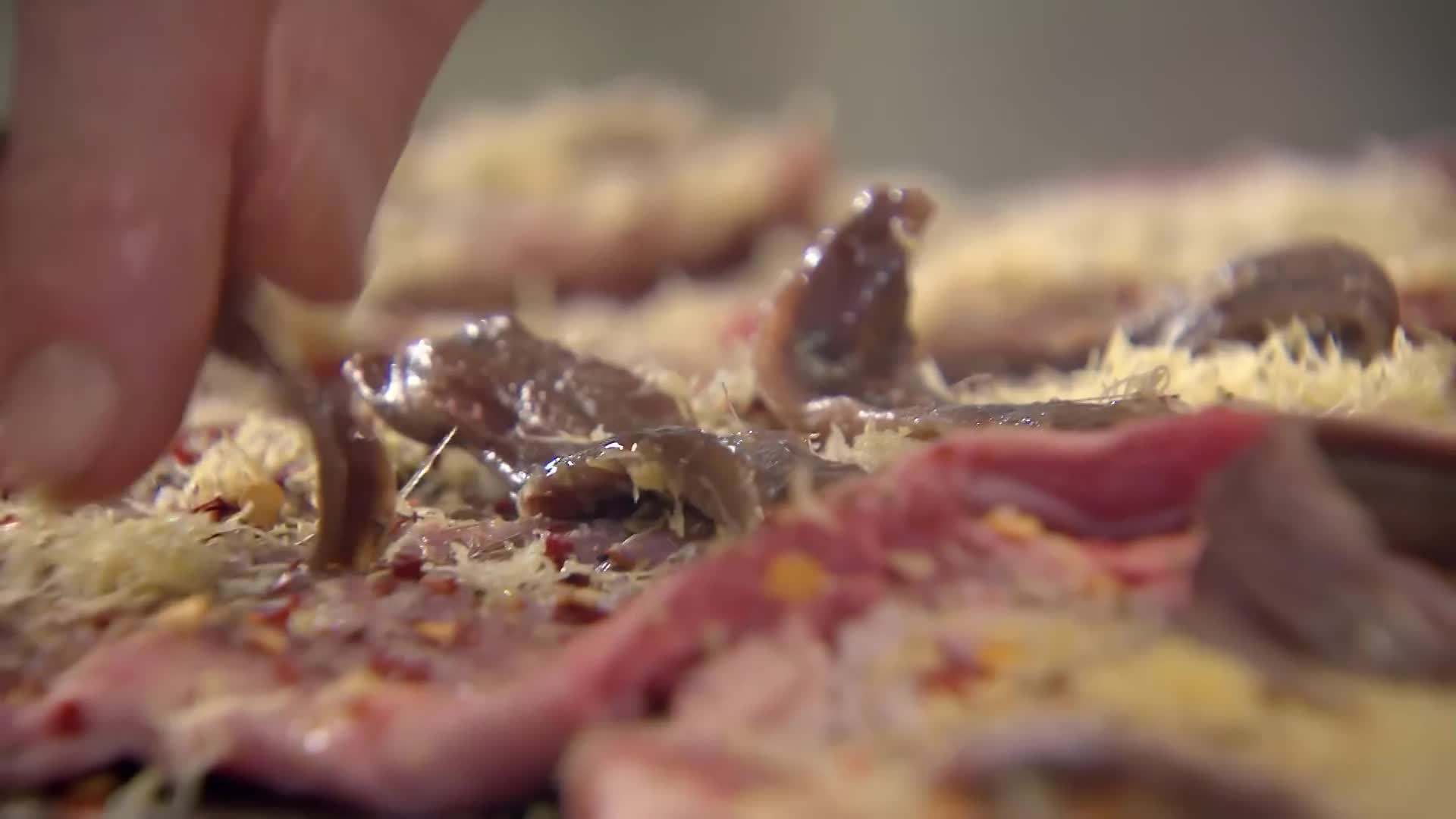 Searing the lamb shanks