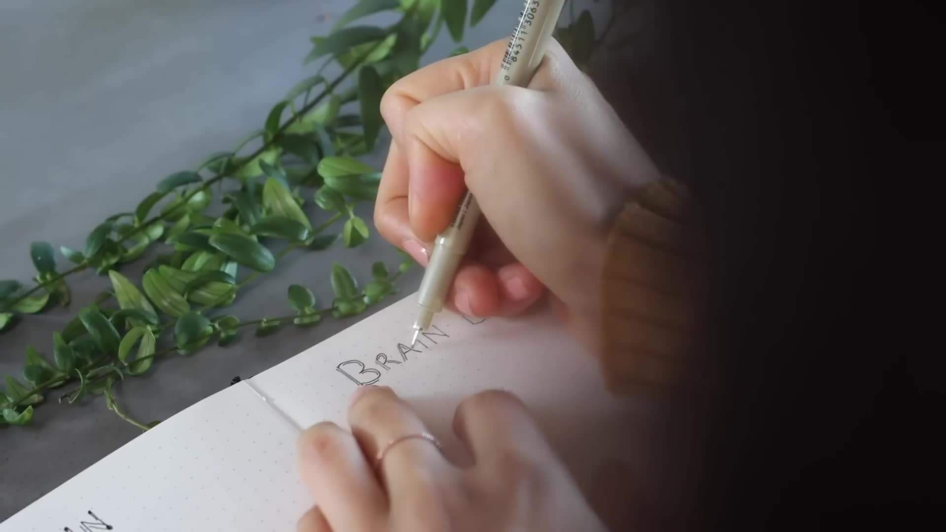 Bullet journal spread with habit tracker, meal planner, and inspirational quotes