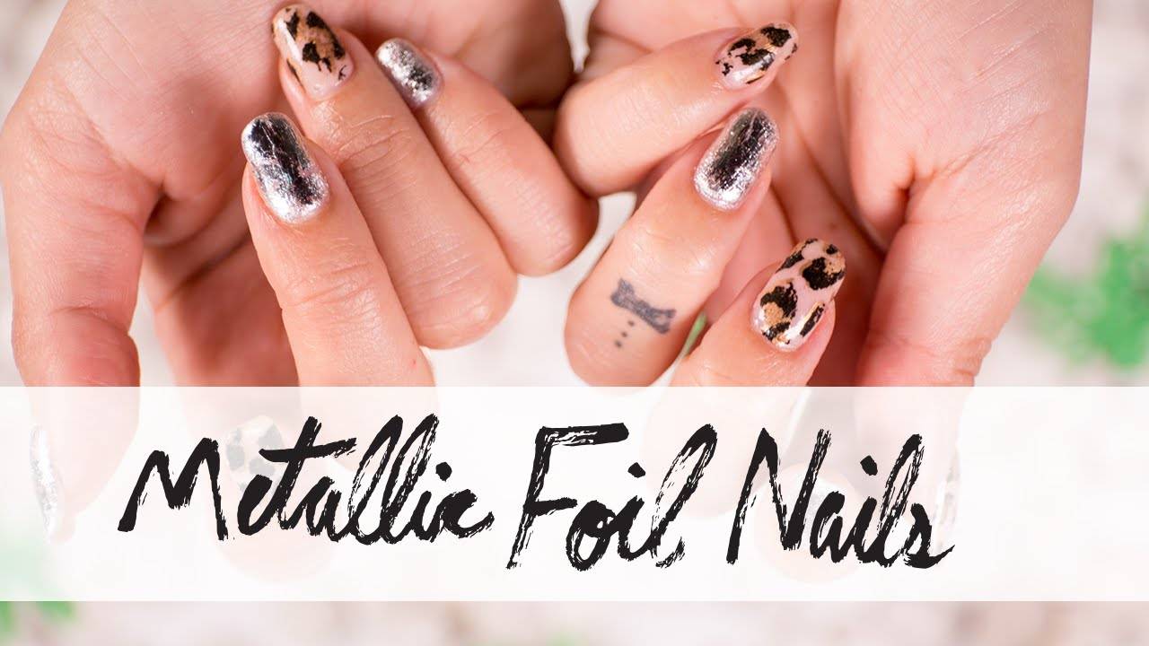 Leopard and Silver Metallic Nail Art Foils: DIY Claws Fit for a Queen