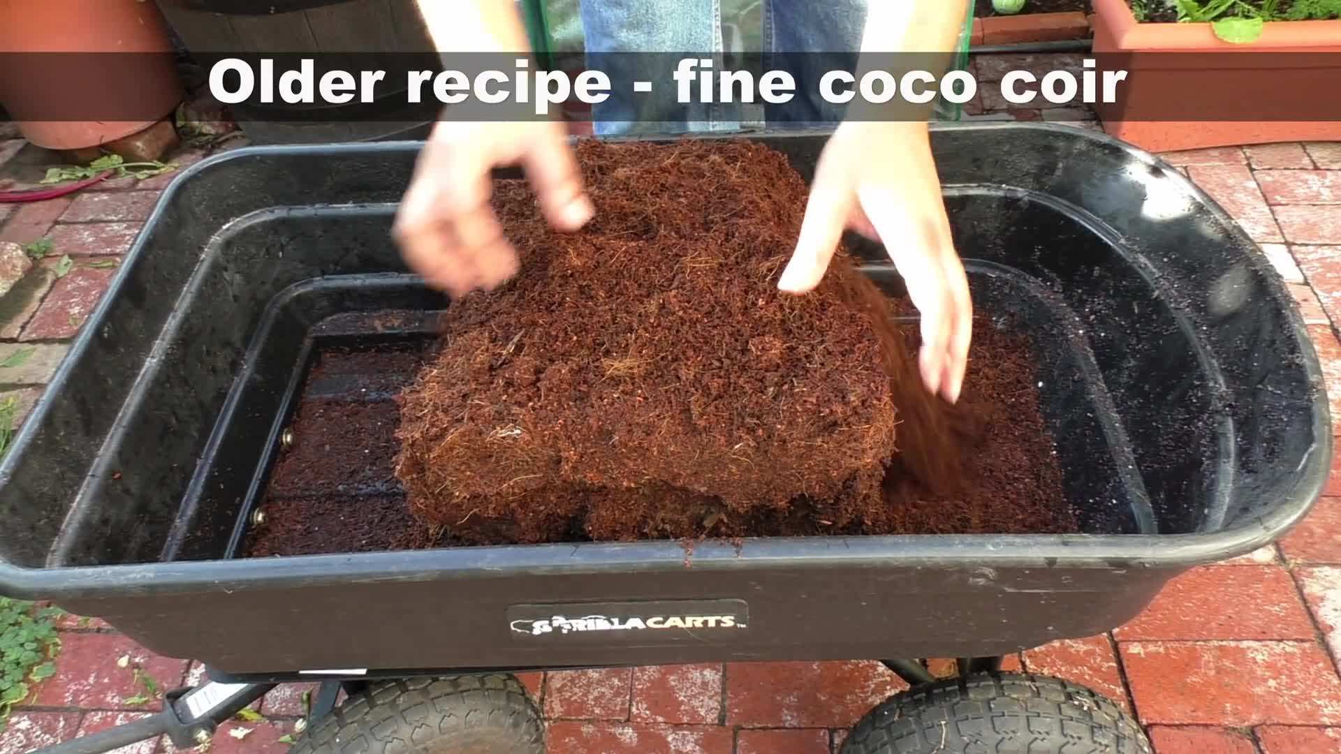 Coco Coir and Coconut Chips Potting Mix