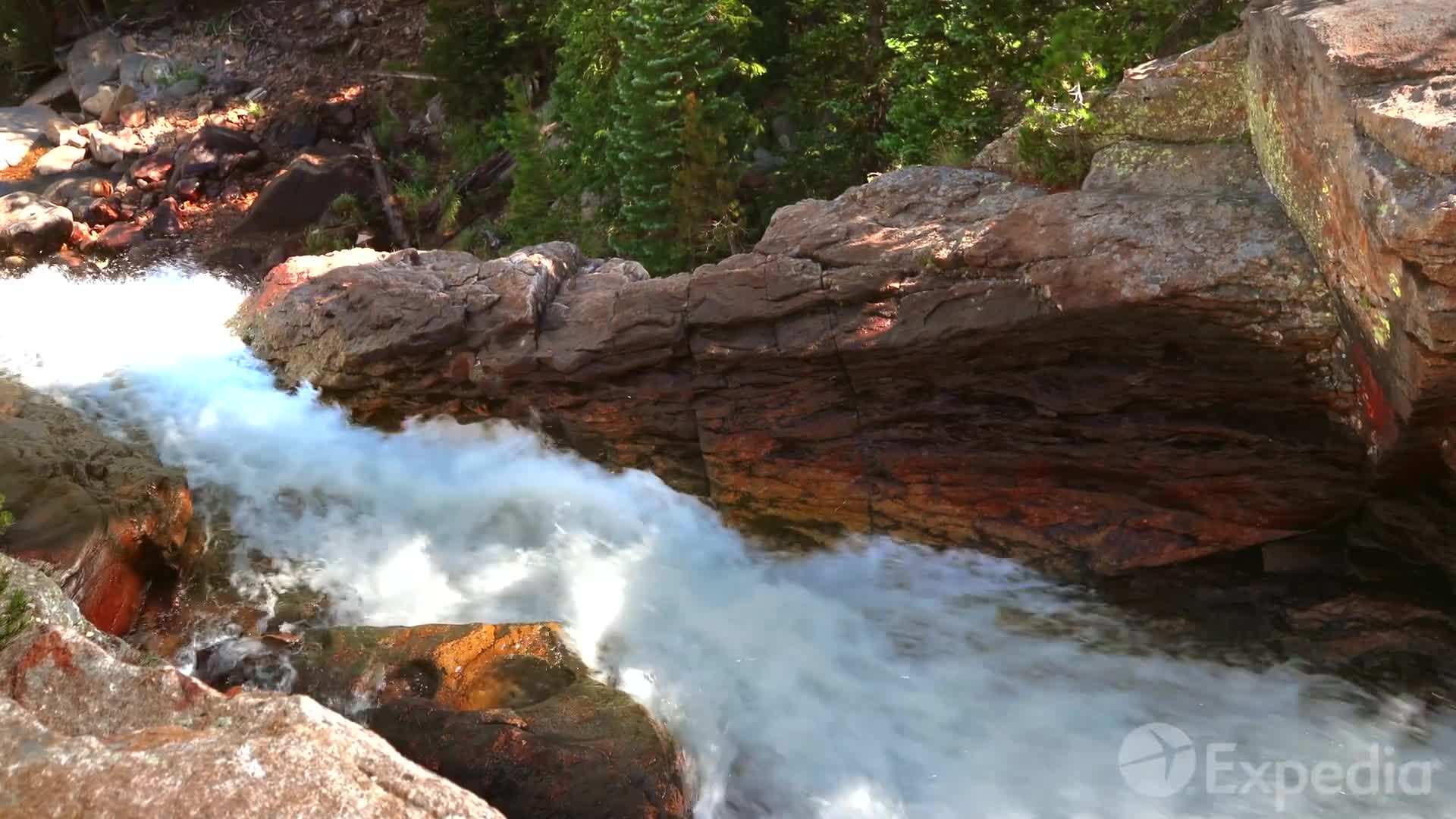 Hiker on a scenic trail in the park