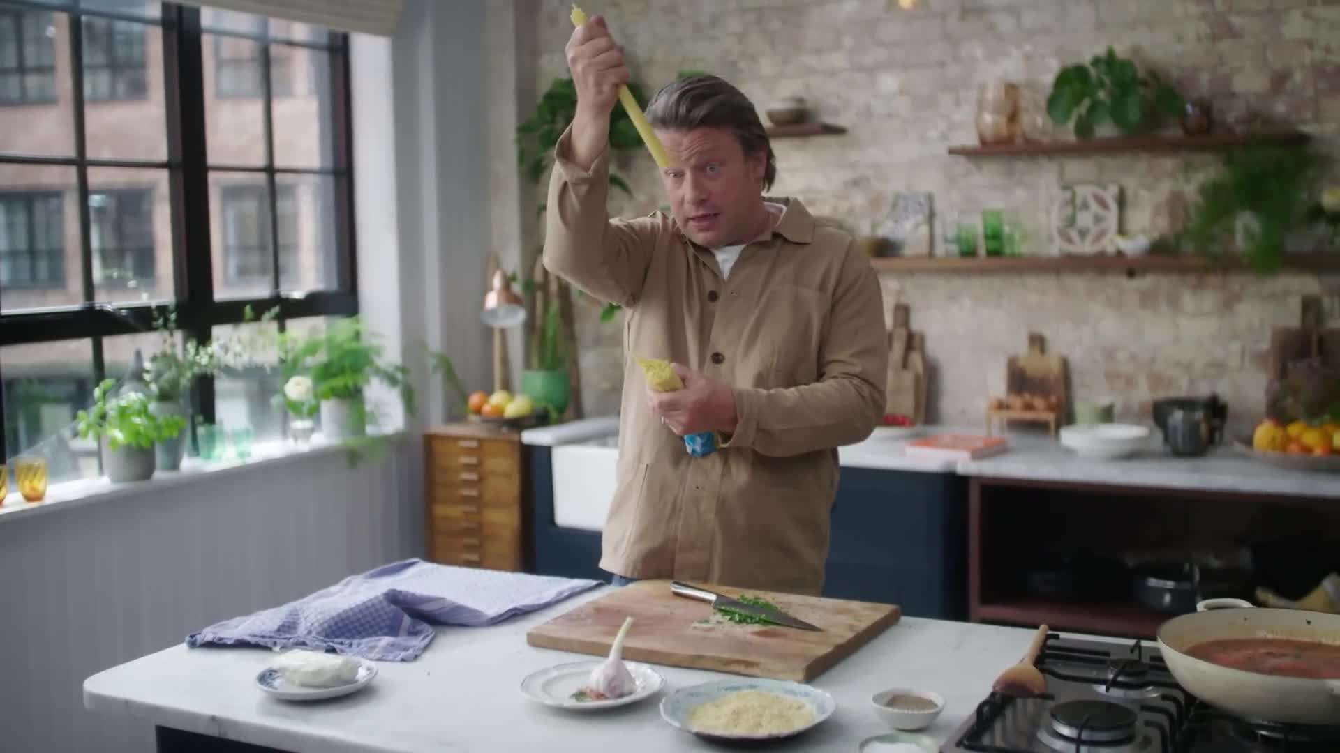 Cooked Mediterranean pasta dish