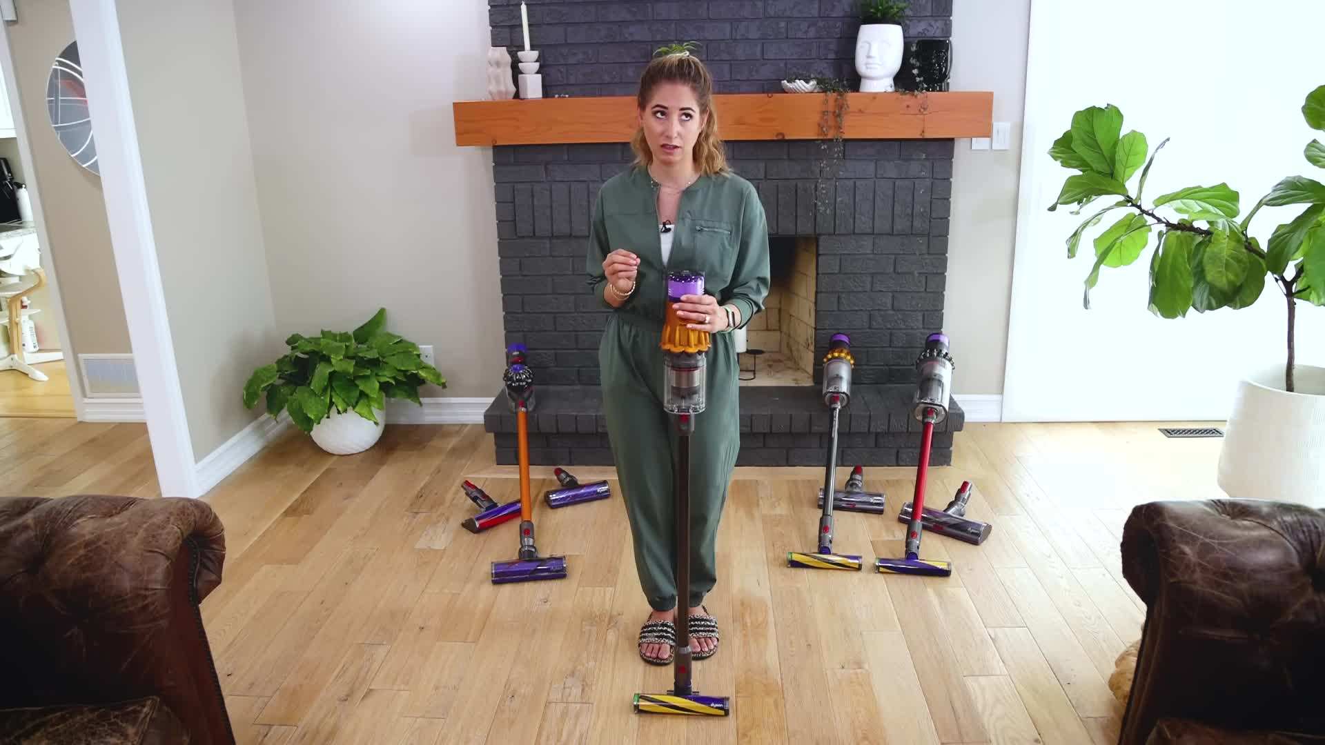 Dyson V12 capturing tiny particles