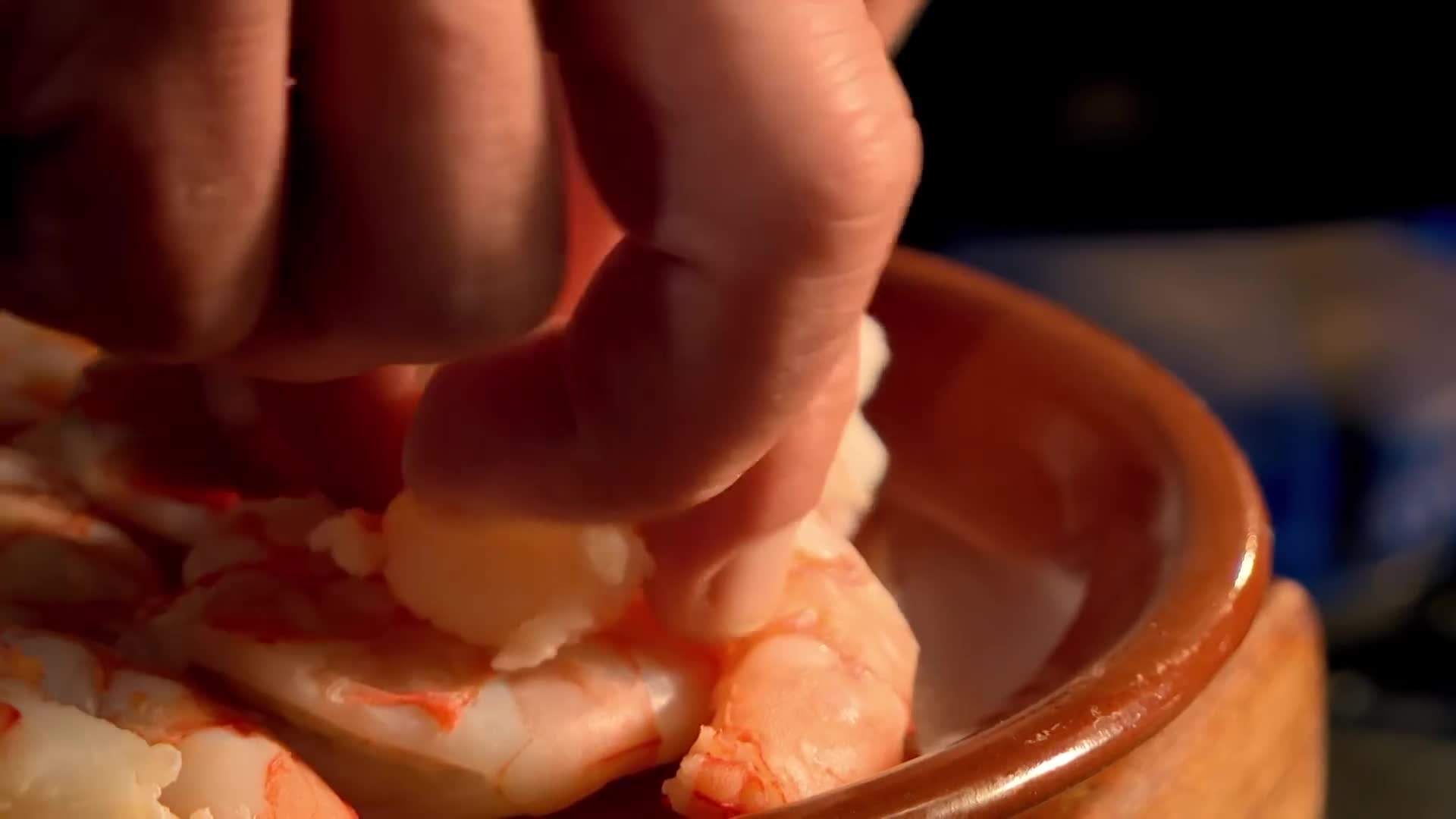 Stack of blueberry pancakes with syrup