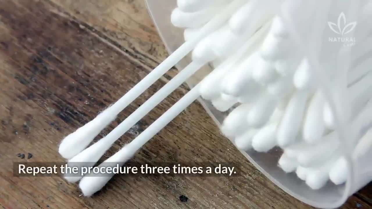 Massage castor oil into your scalp for hair growth