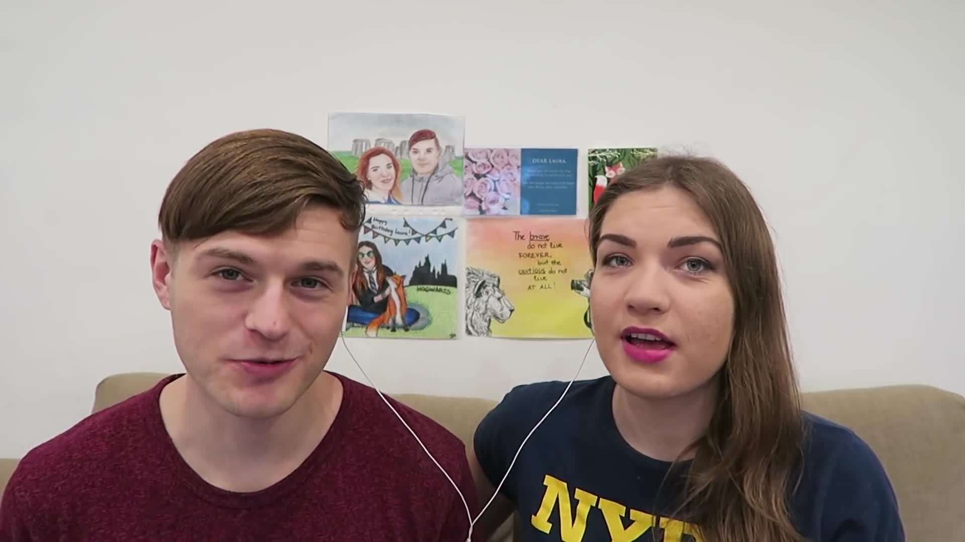 Katy Perry answering interview questions in German