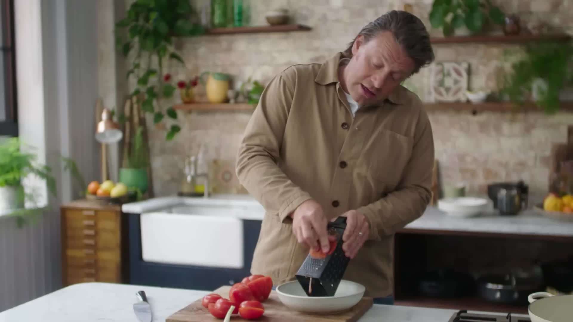 Fresh ingredients for Mediterranean pasta