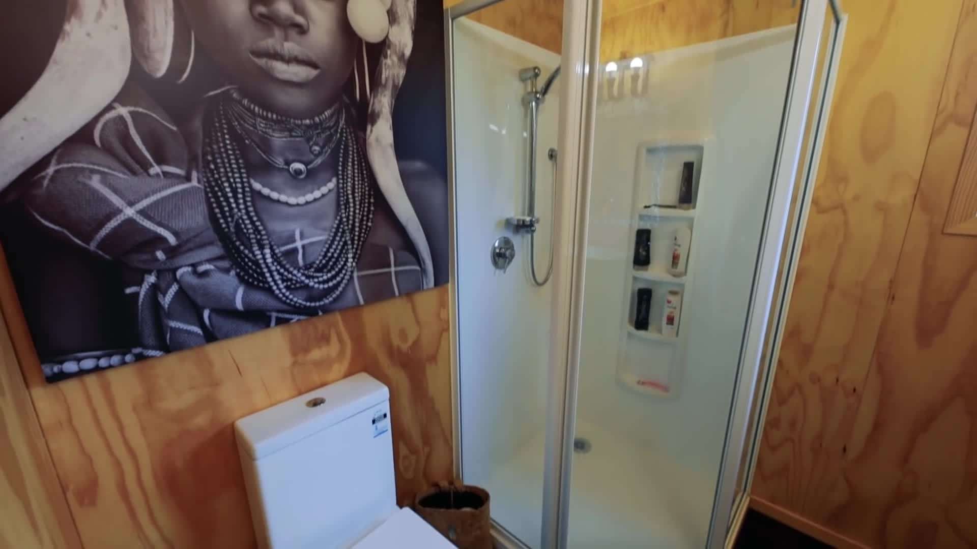 Large windows and scenic views of the surrounding landscape