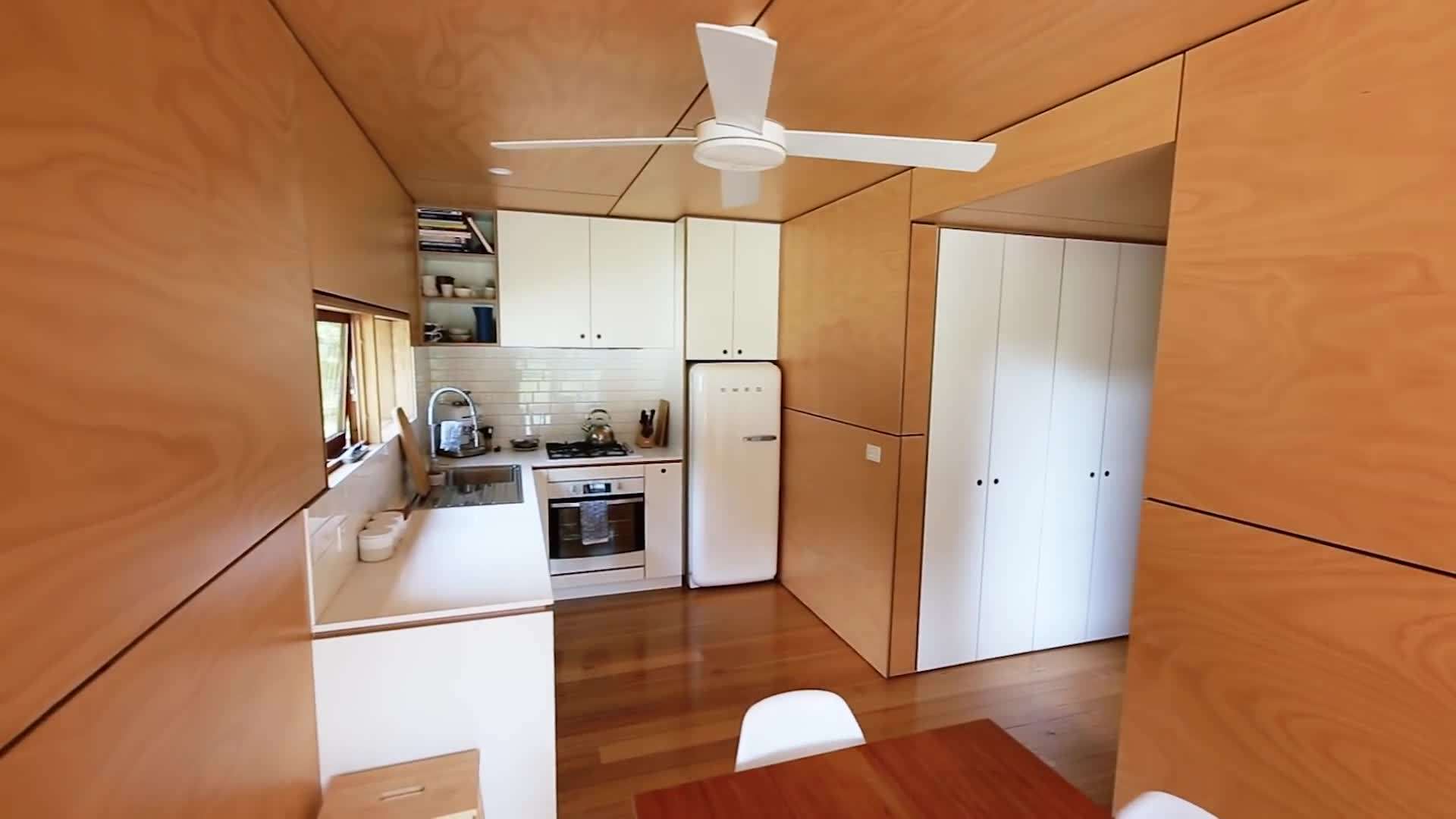 Stunning shipping container home with a rooftop garden