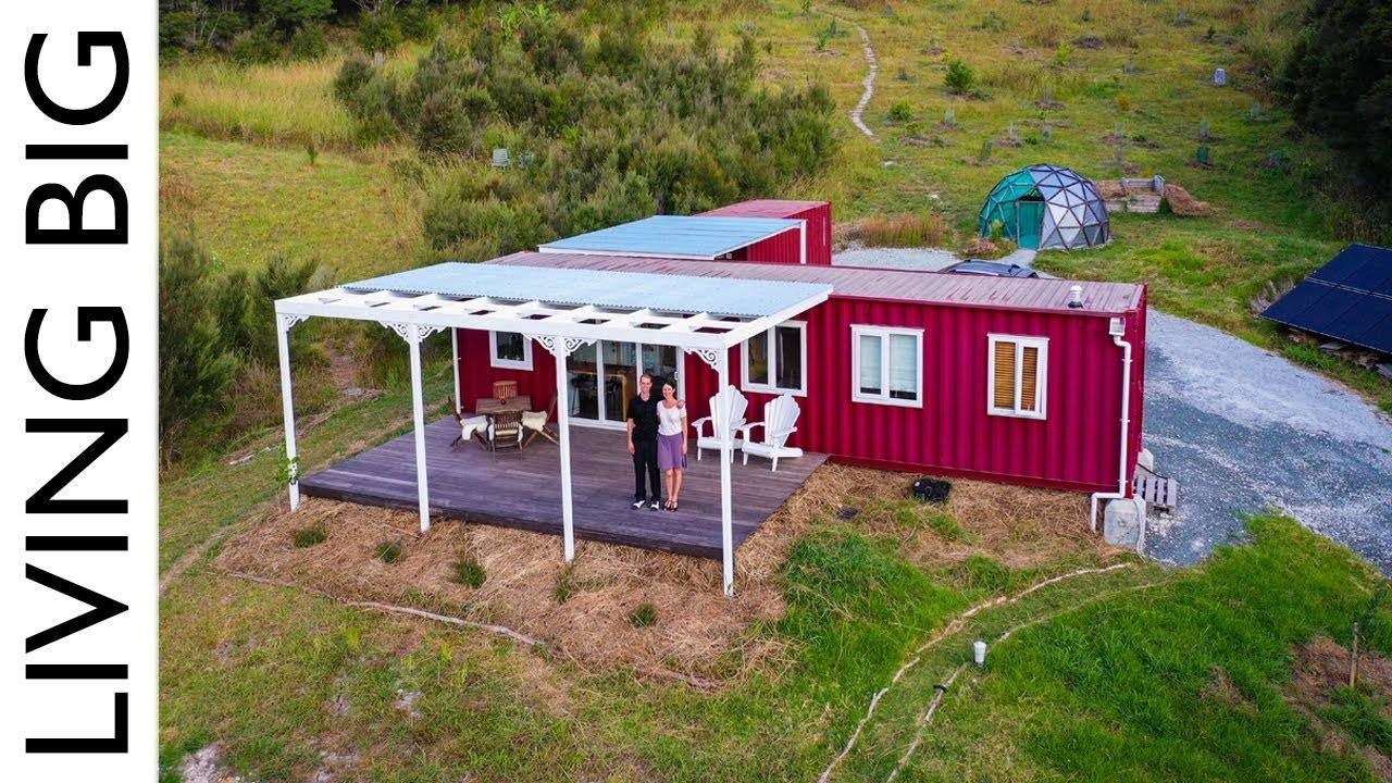 Living Off-The-Grid: A Sustainable Shipping Container Home in Northland, New Zealand