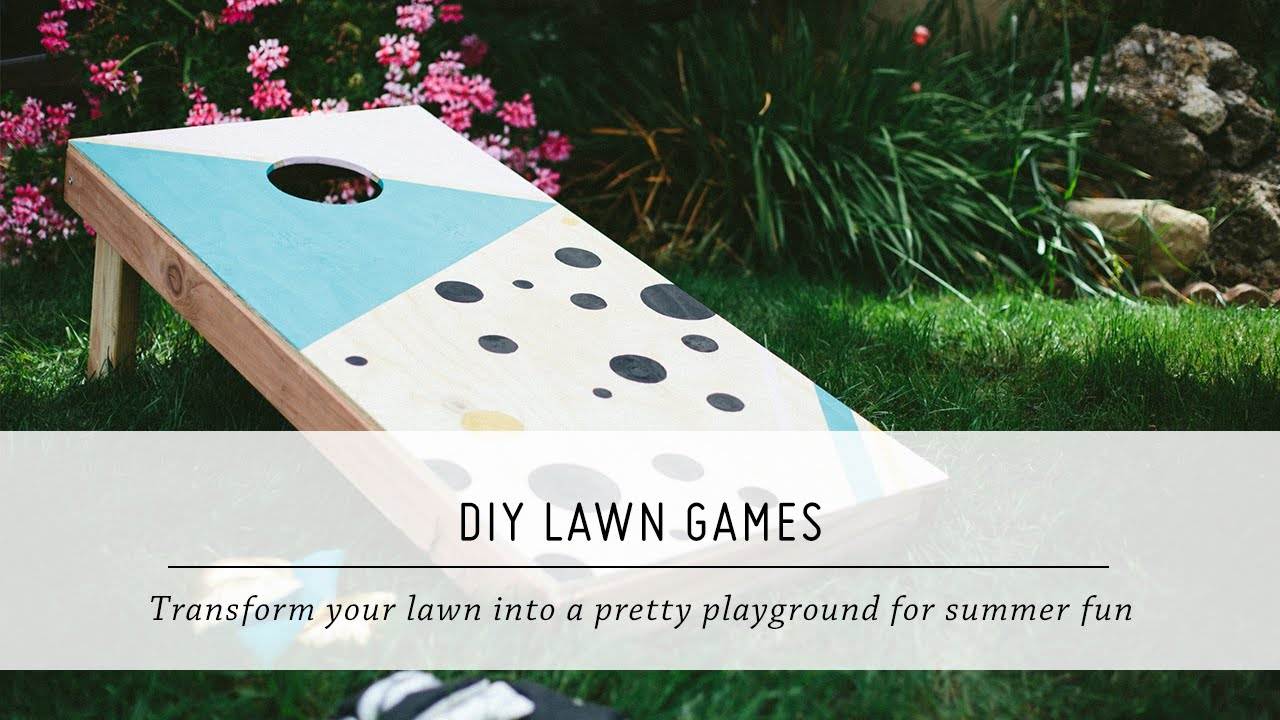 DIY Lawn Games | Summer Yard & Outdoor Decor Tutorial