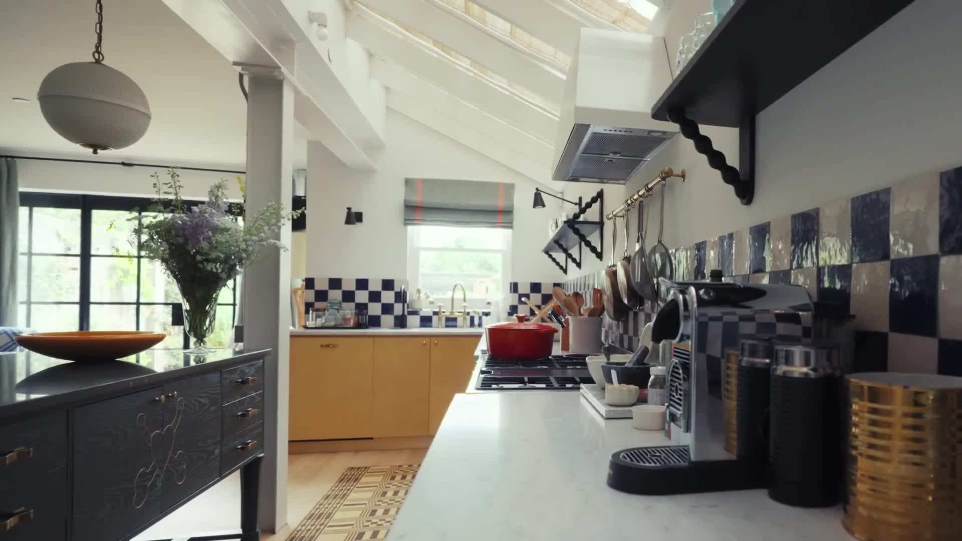 Adwoa's cozy and stylish living room