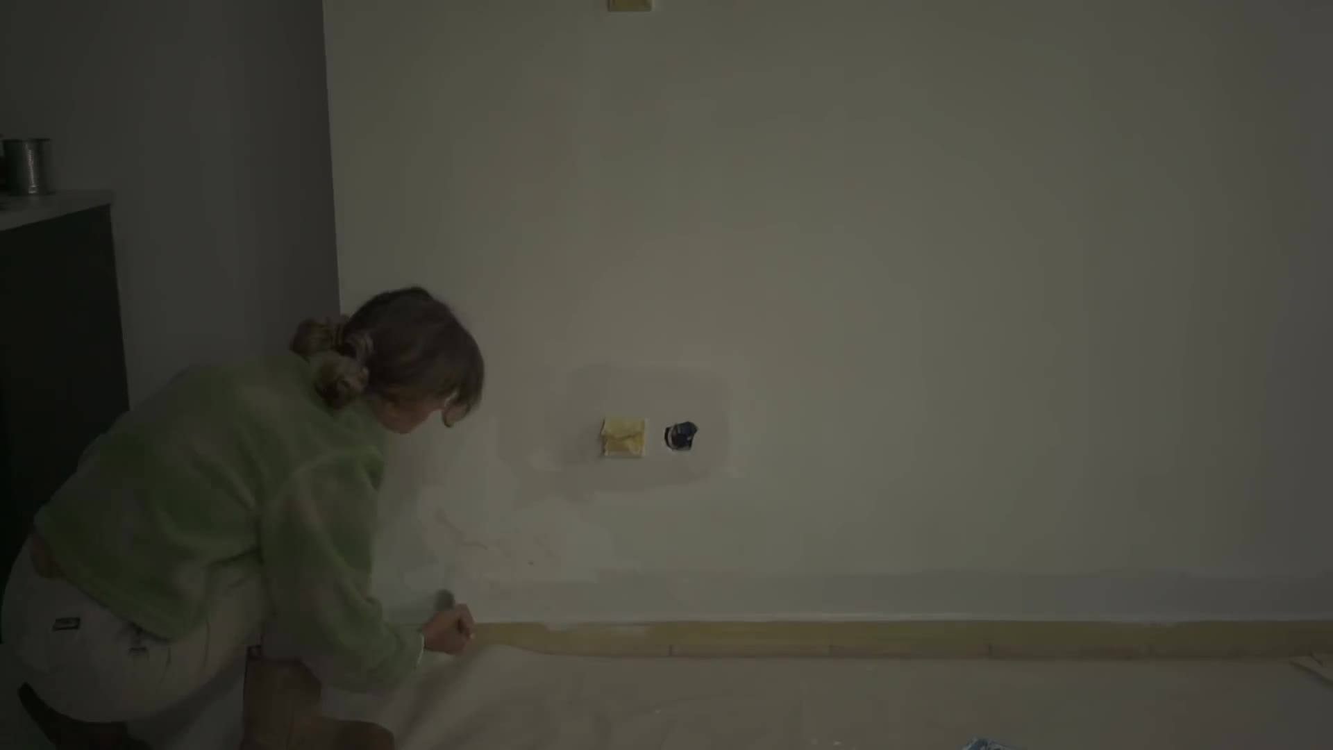 A before and after image of the kitchen renovation