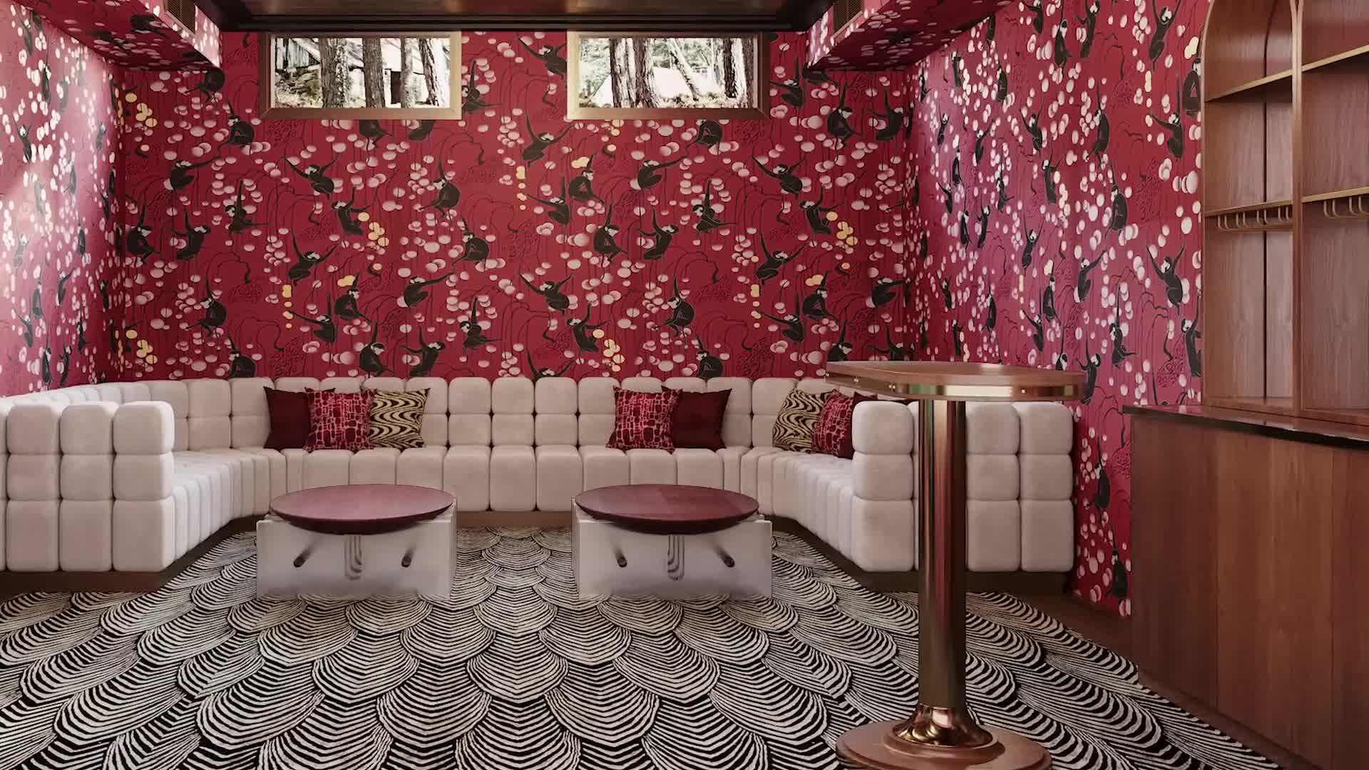 Courtney McLeod's elegant and sophisticated basement party room design