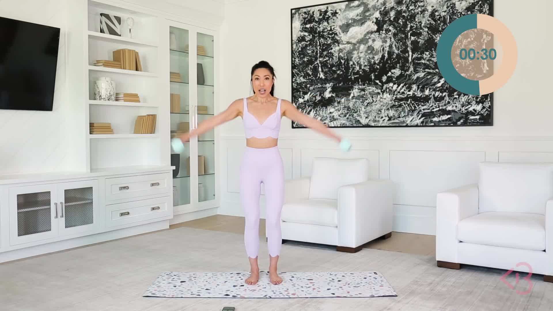 Proper form during push-ups