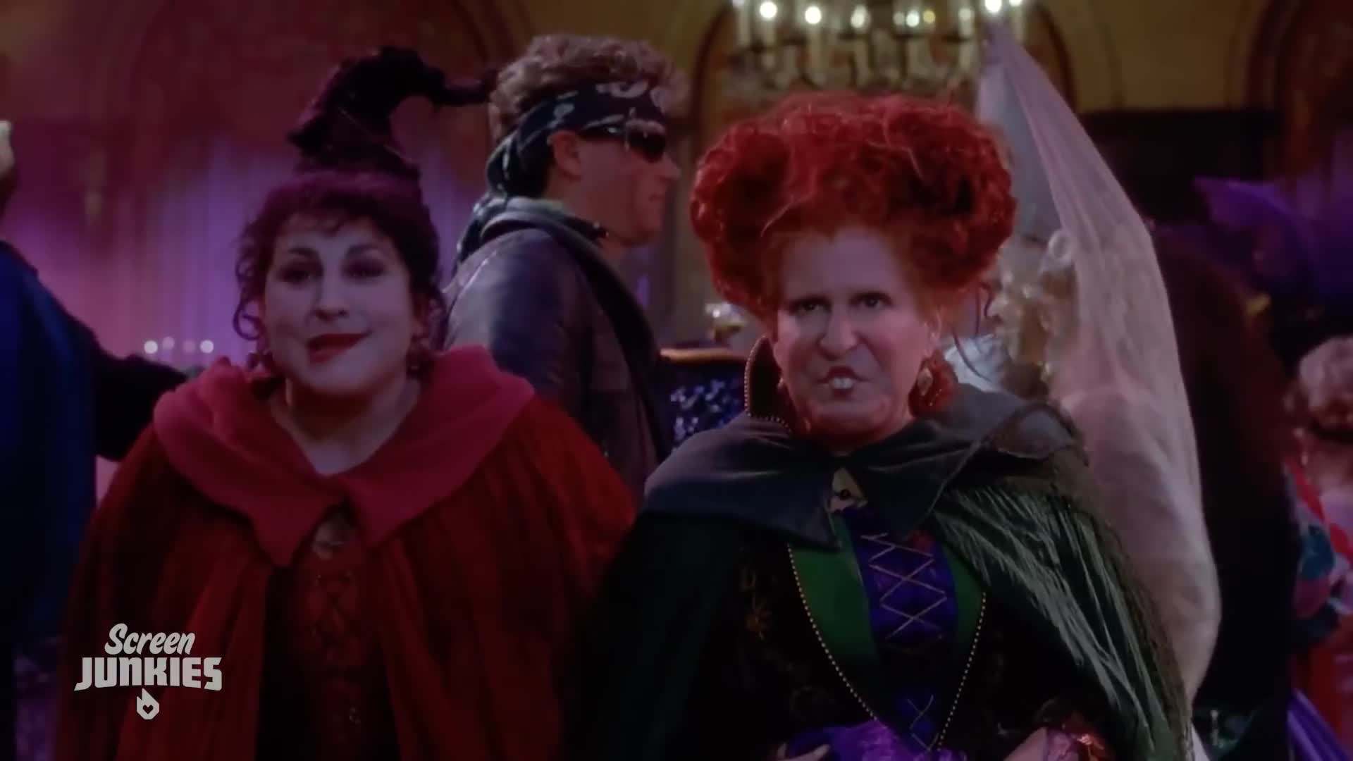 Bette Midler as the flamboyant Winifred Sanderson