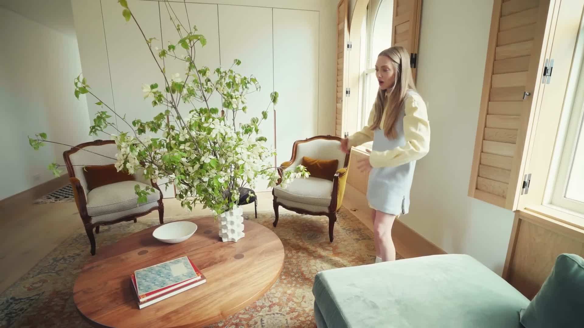Indoor plants and natural materials creating a connection to nature